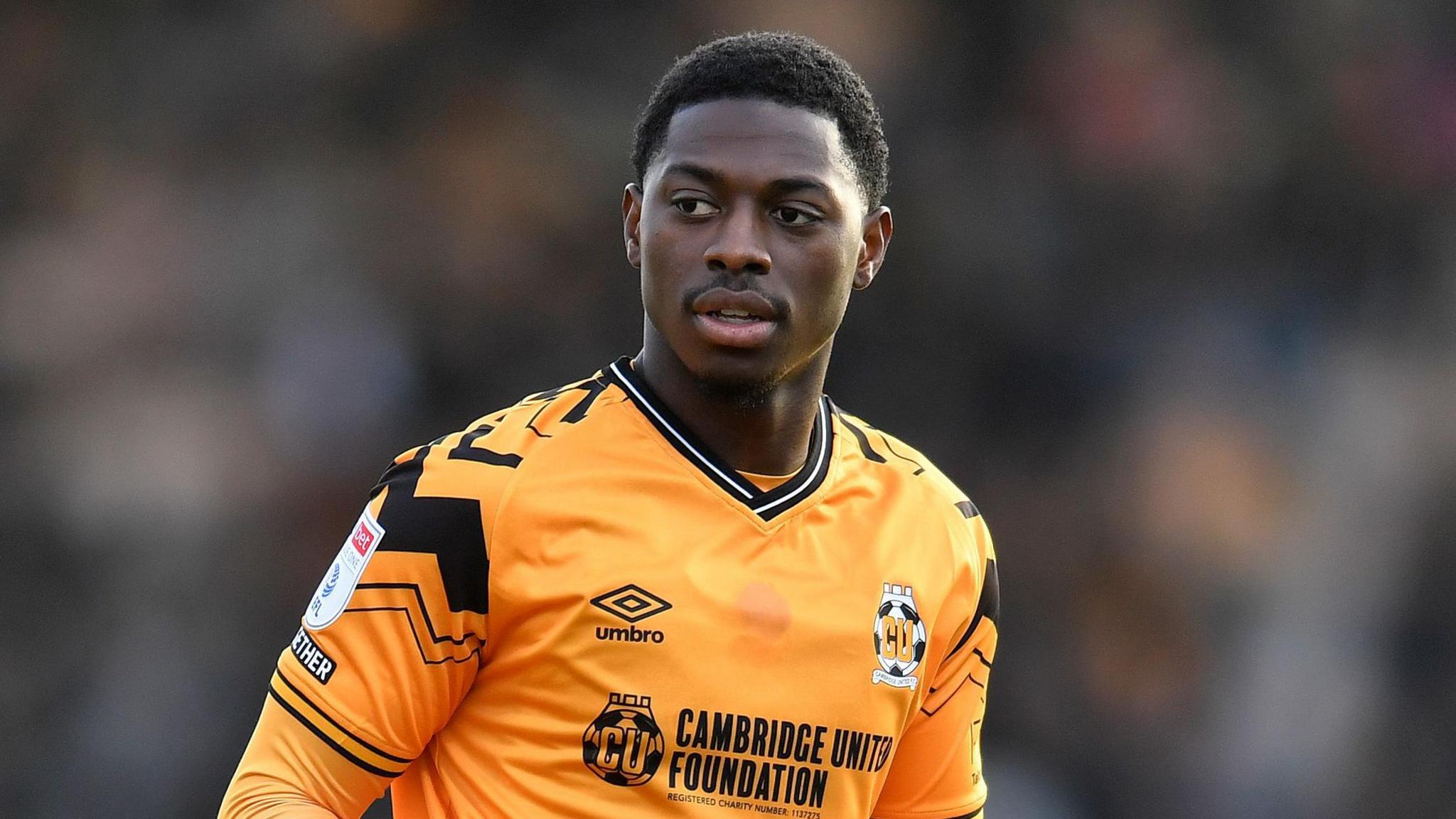 Sullay Kaikai on the field during a game for Cambridge