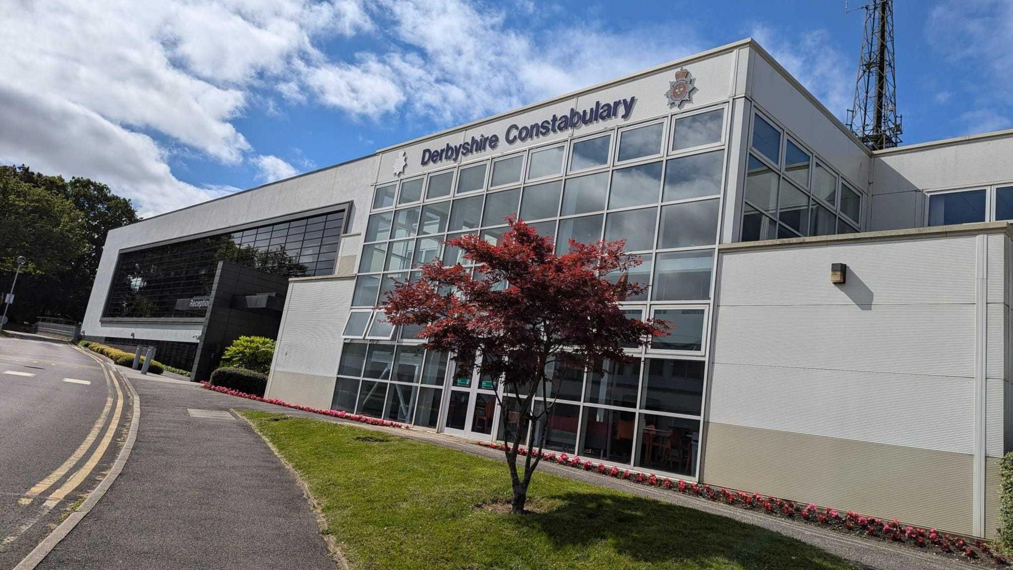 Exterior shot of Derbyshire Police's headquarters in Ripley