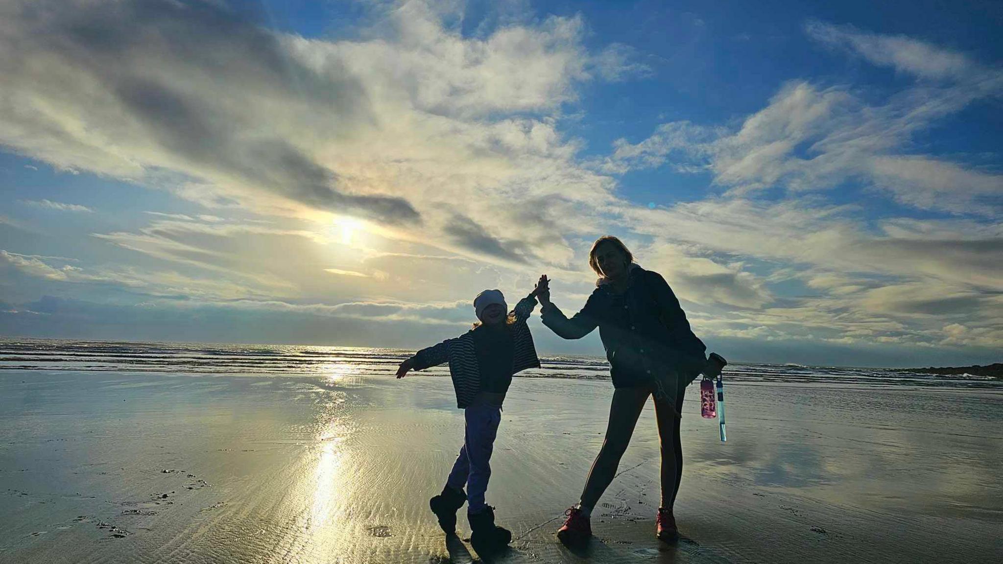 Kateryna and her daughter