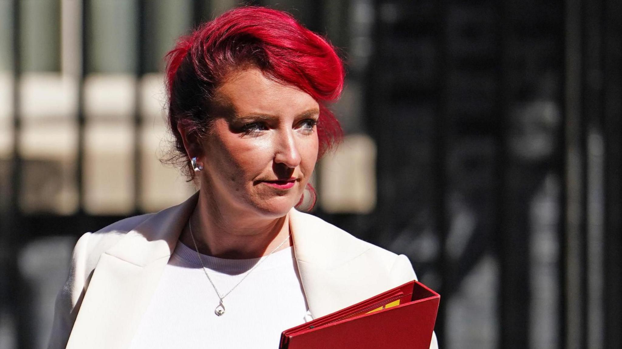 British Secretary of State for Transport Louise Haigh arrives at 10 Downing Street following a cabinet meeting in London, Britain, 08 October 2024.