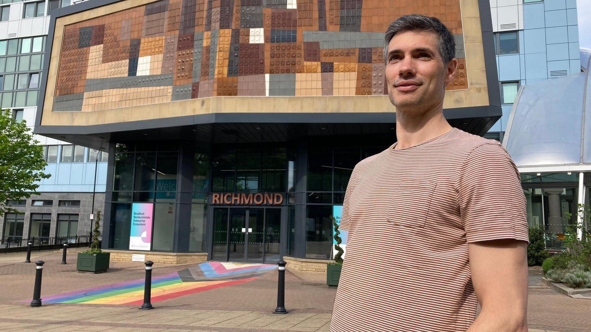 Associate professor Jacobo Elies outside the University of Bradford