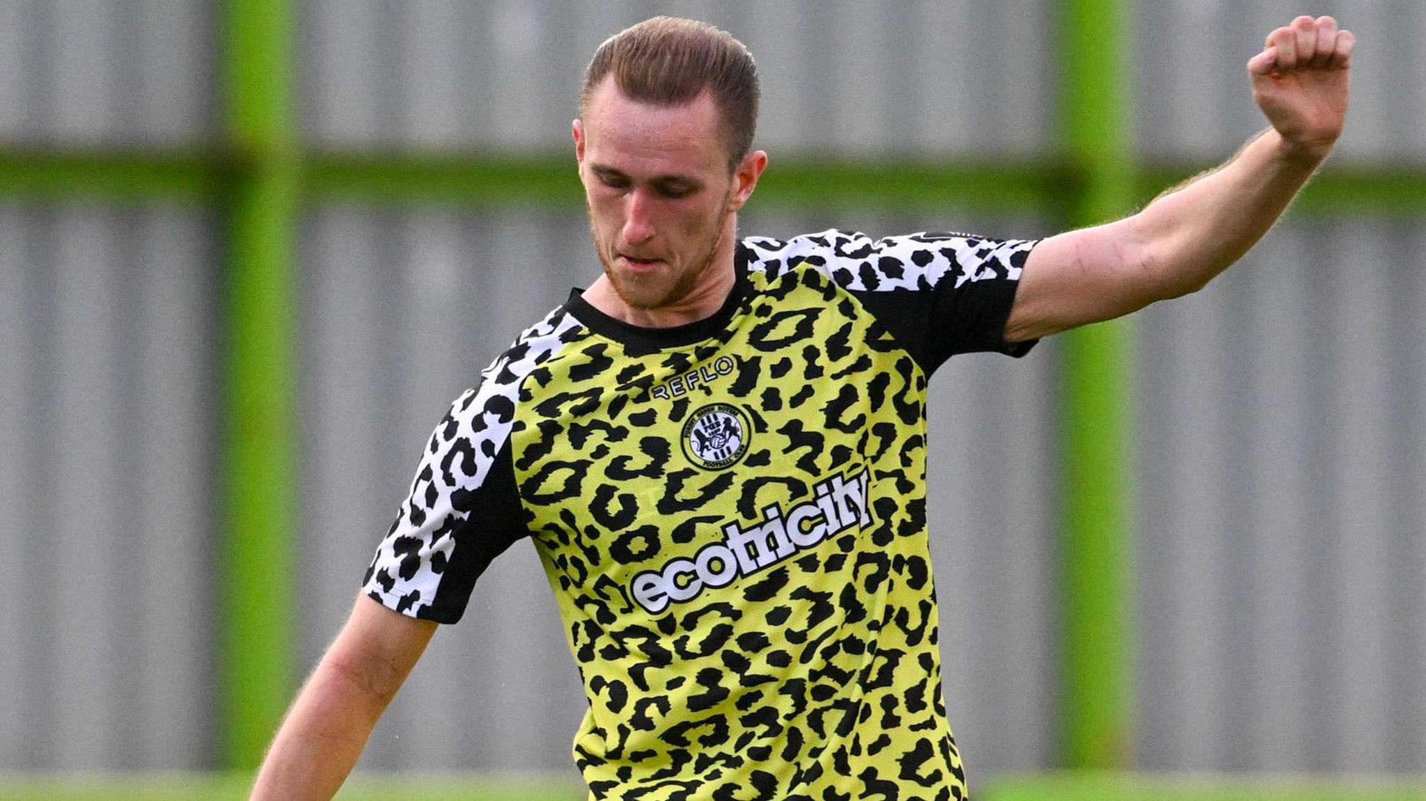 Adam May in action for Forest Green Rovers.