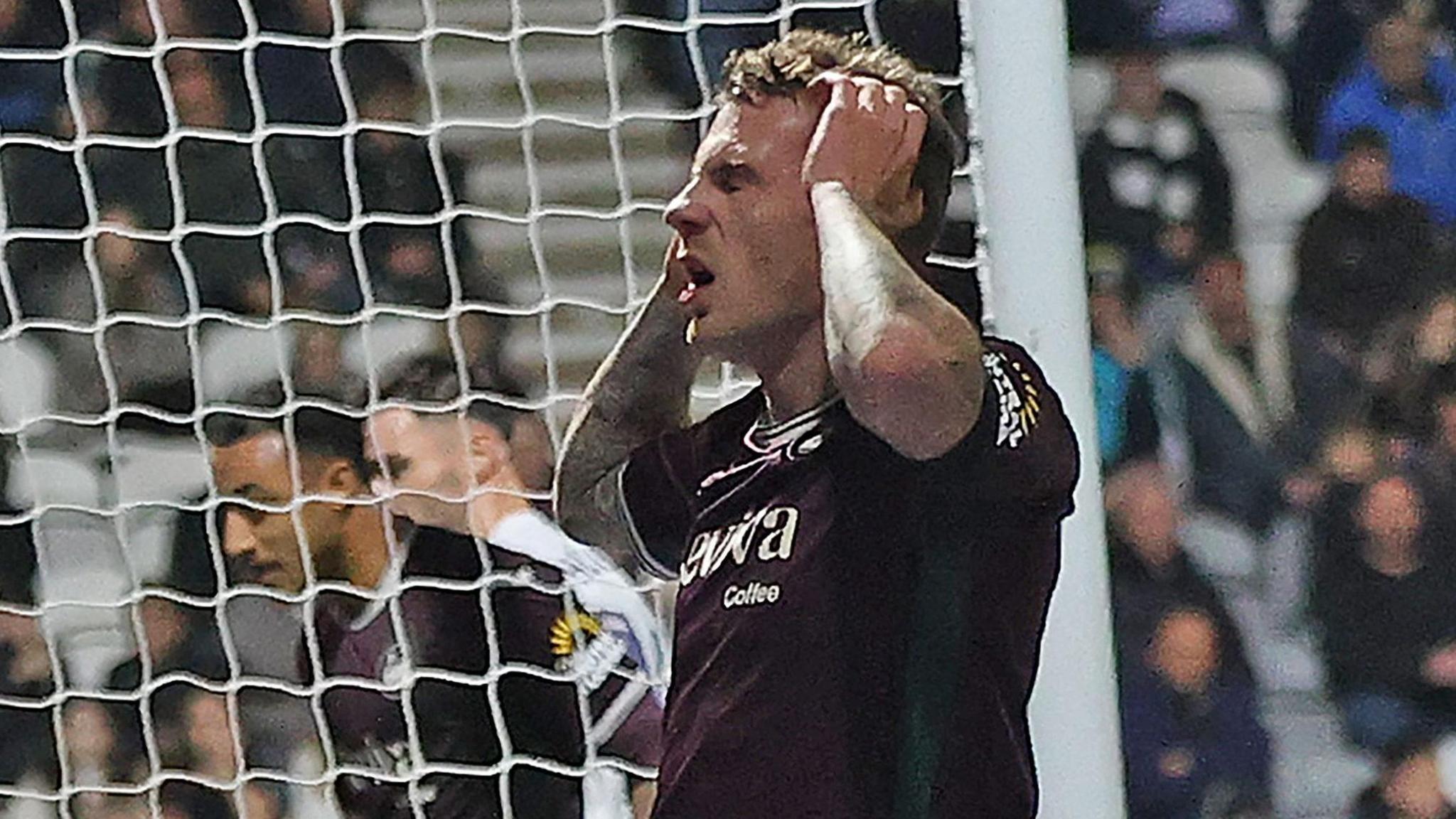 Josh Tymon looks frustrated after a Swansea chance goes begging