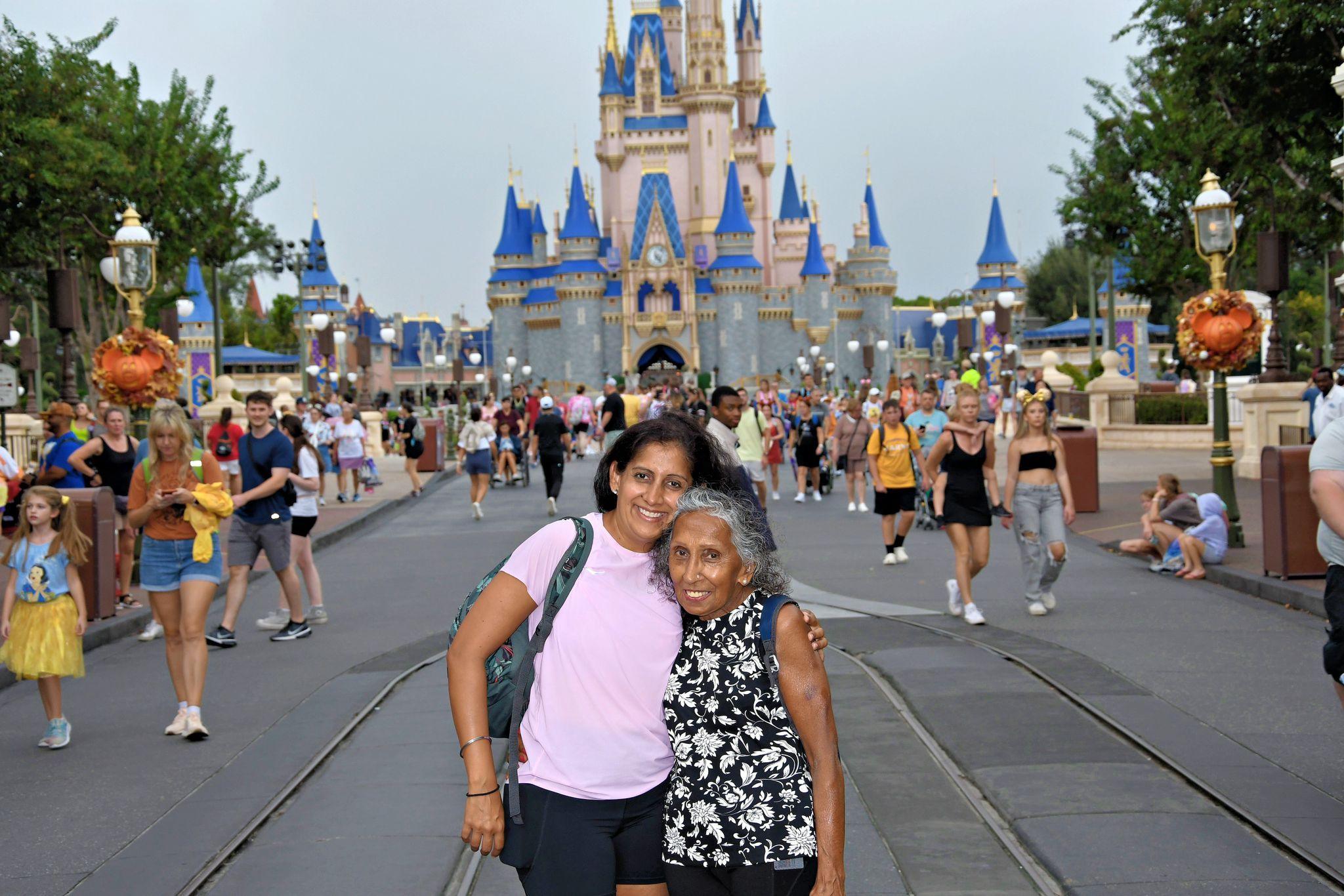 Minreet and Pritpal at Disney World