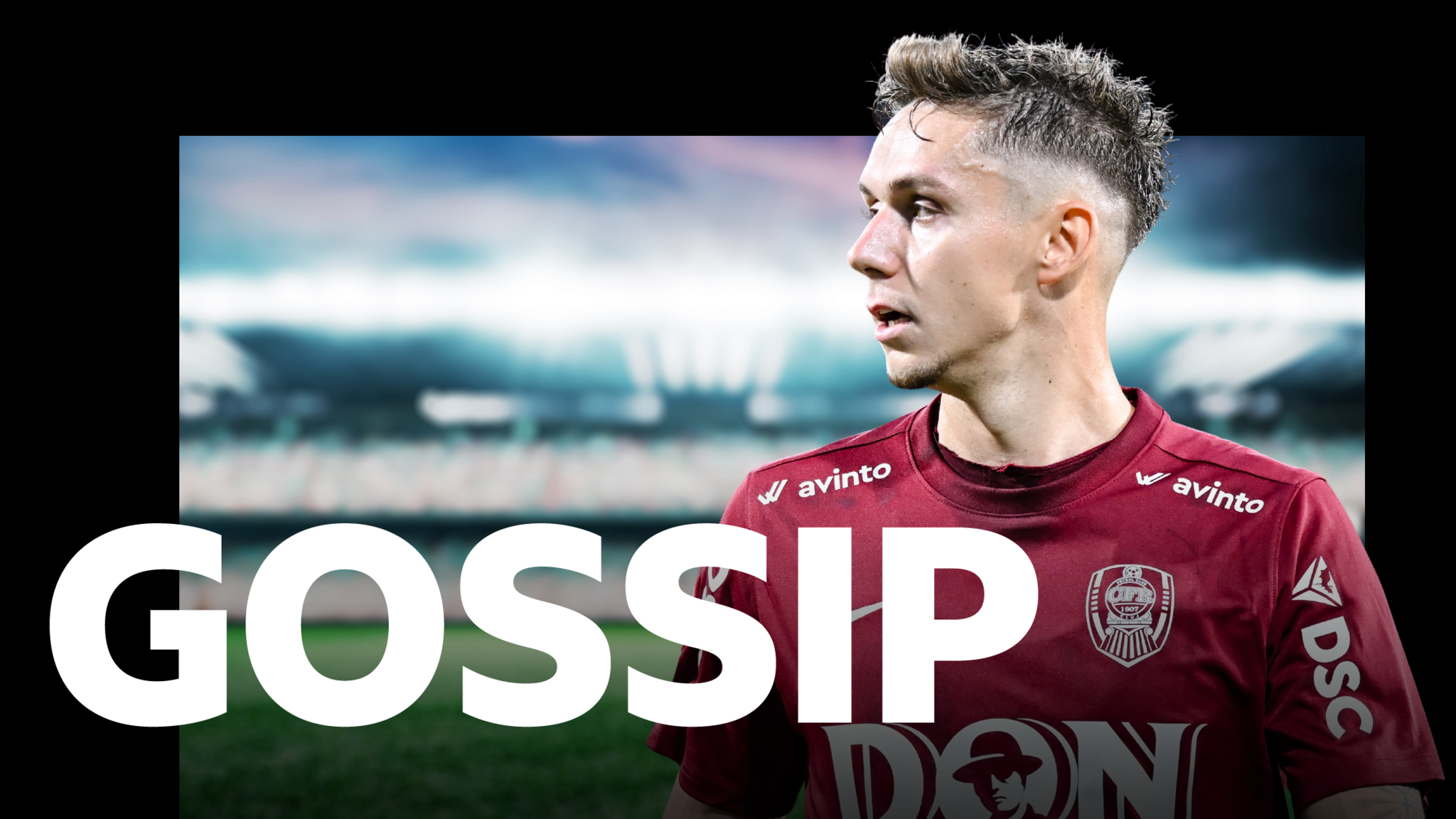 Cluj striker Louis Munteanu