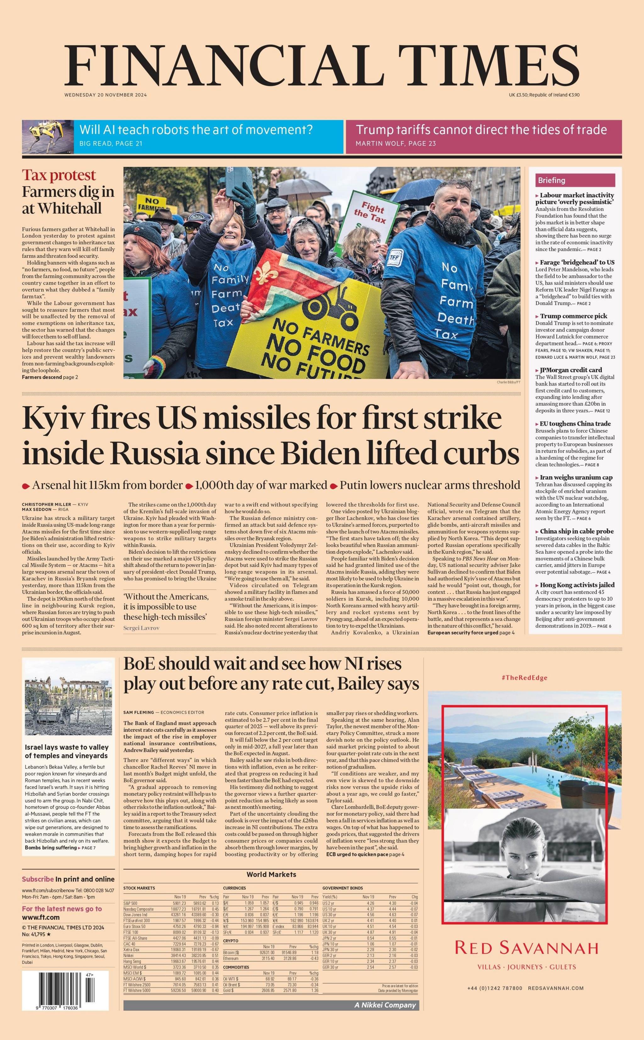 FT front page