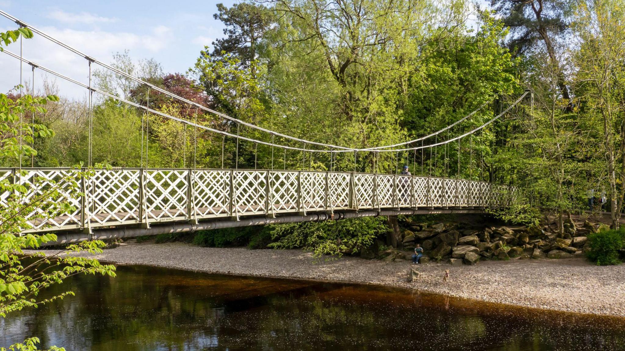 A bridge over a river