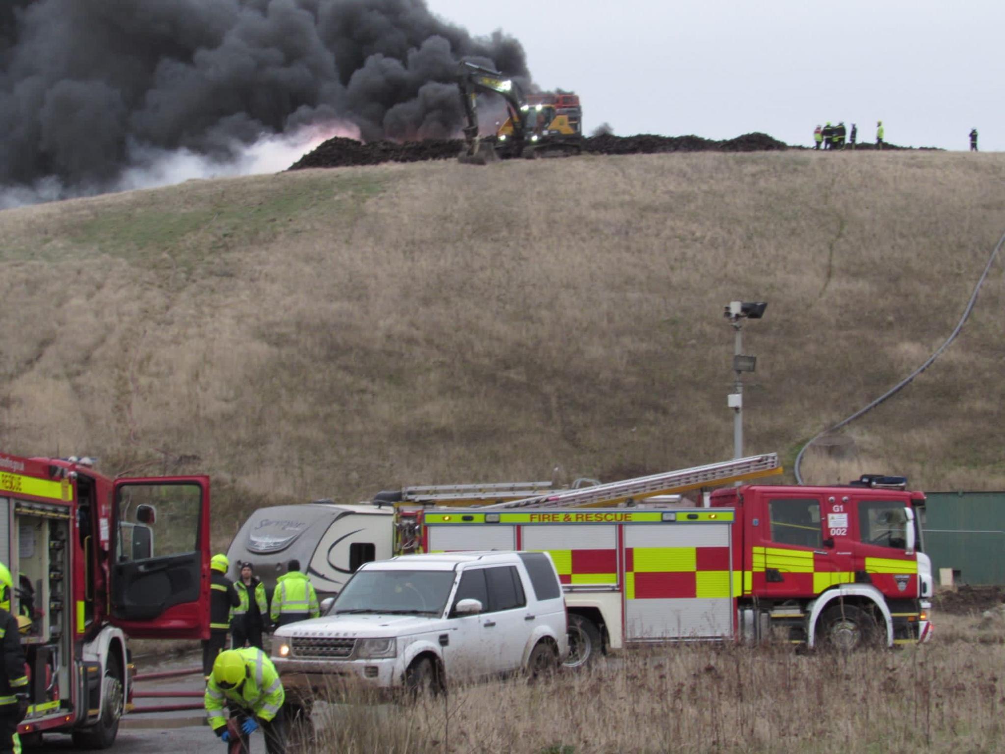 Fire appliances at the scene