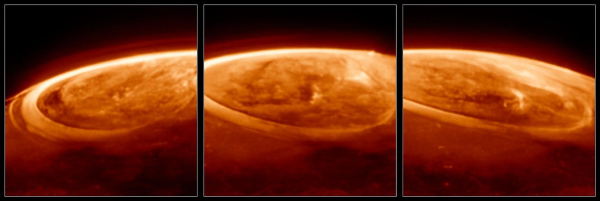Jupiter's Auroras captured by James Webb Telescope