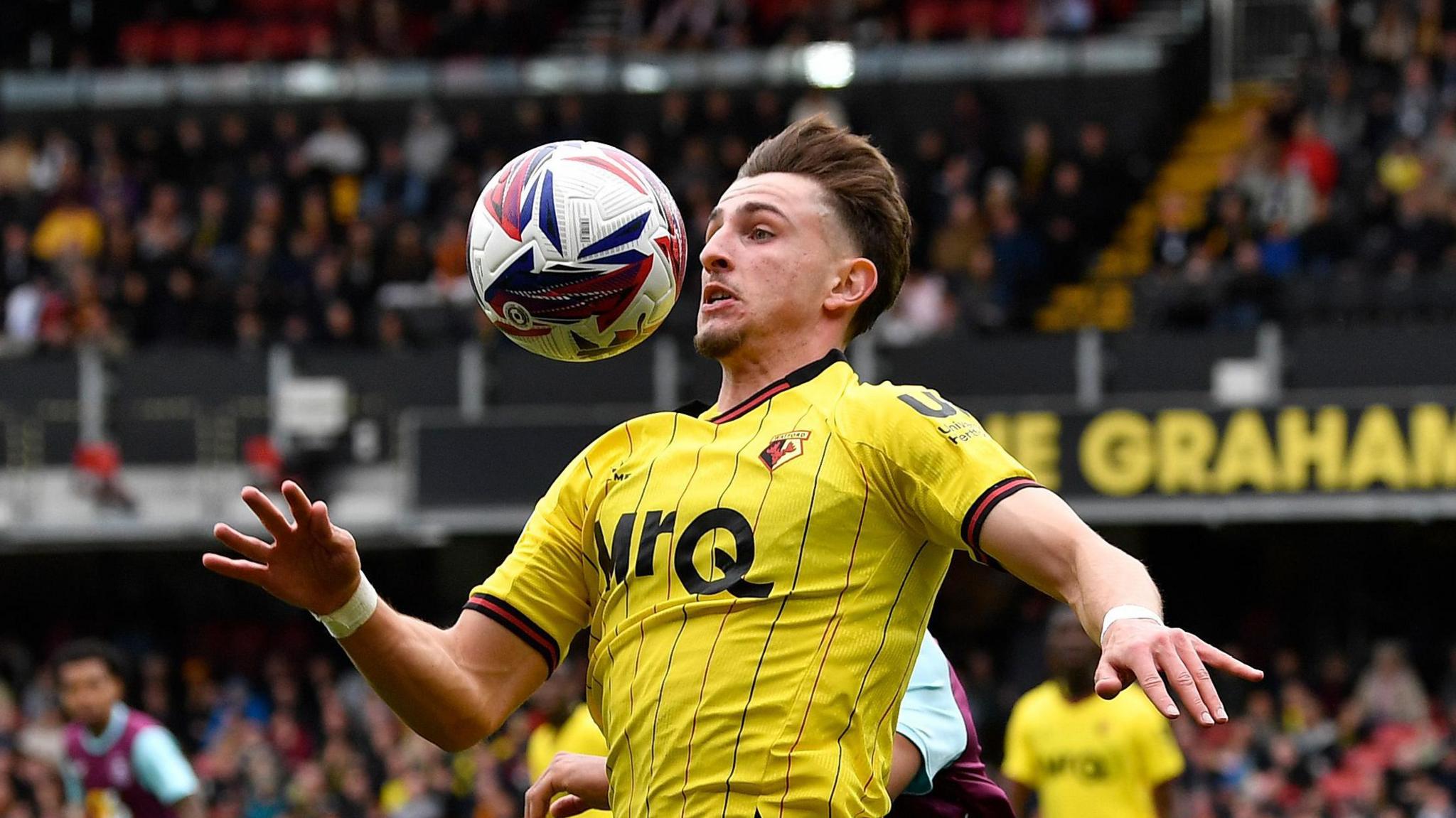 Watford's Rocco Vata with the ball