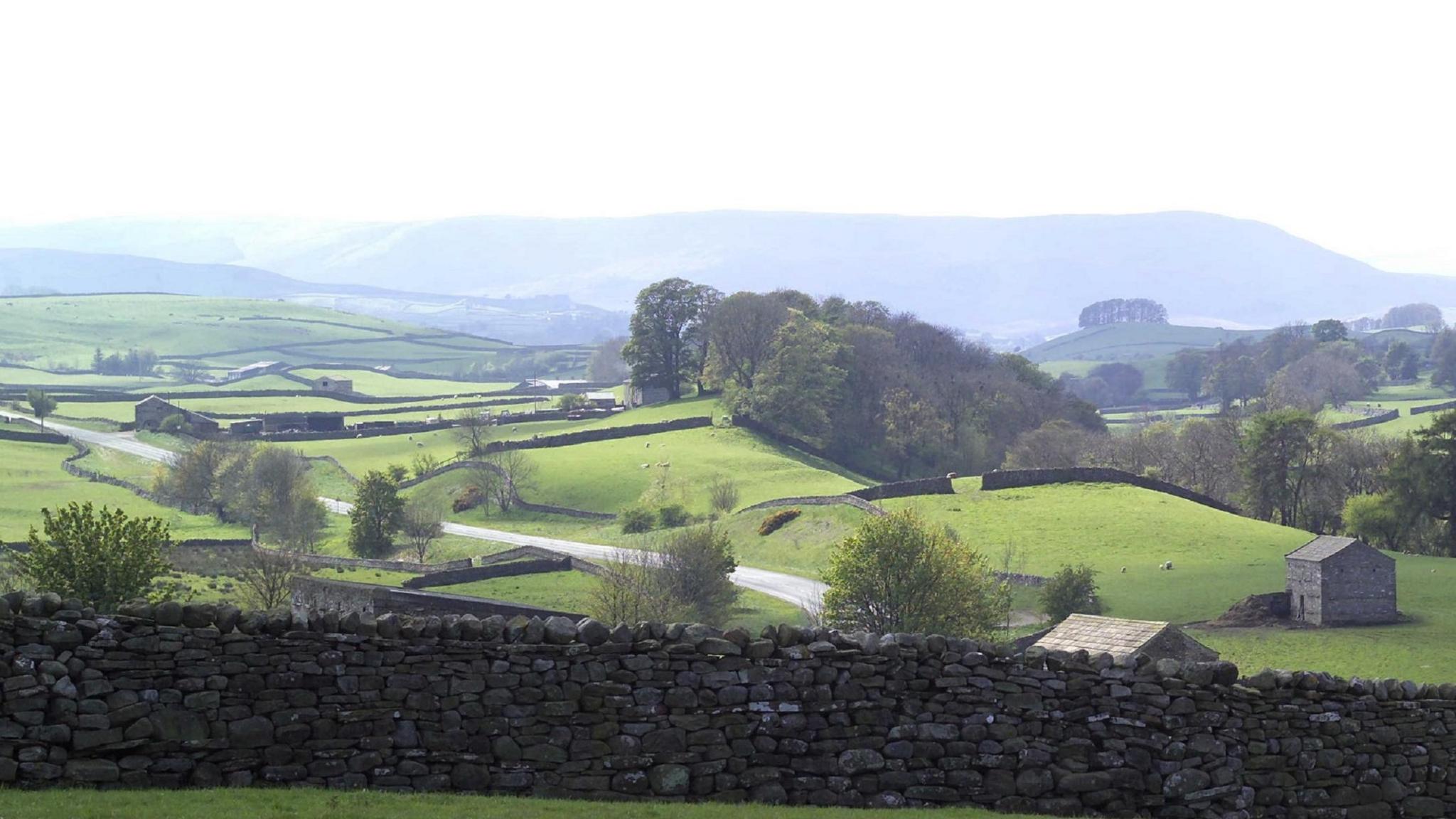 Rolling hills in North Yorkshire