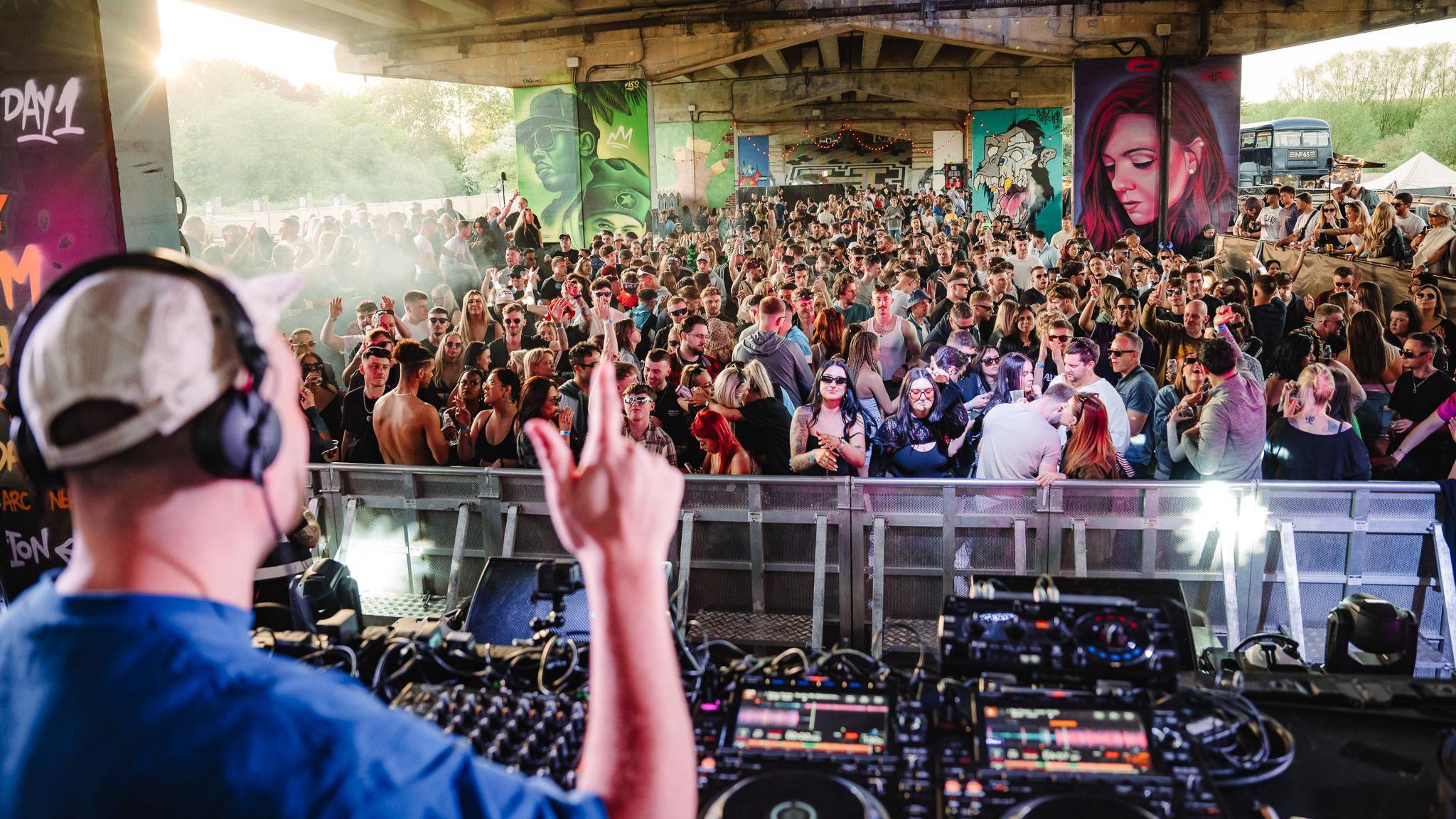 A rave under a Peterborough flyover