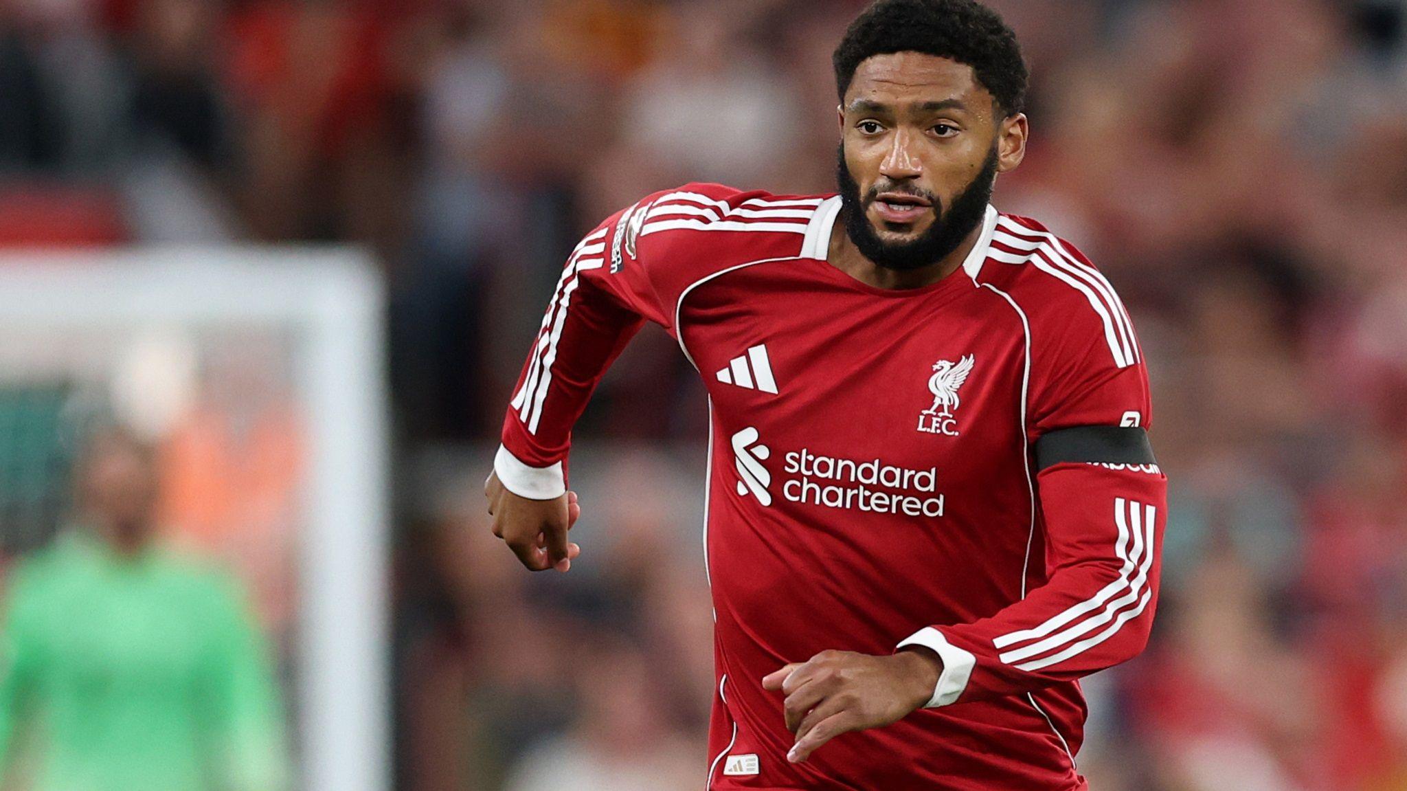Joe Gomez playing for Liverpool