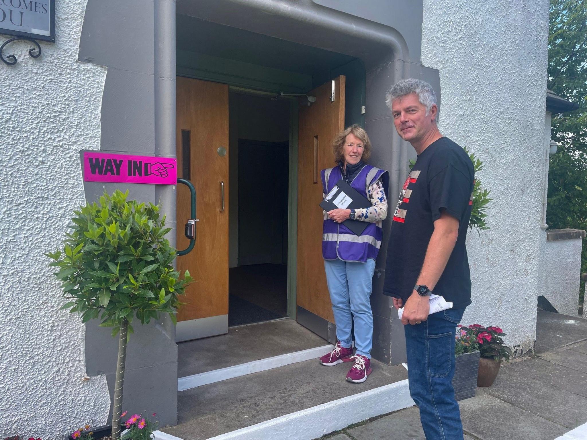 Polling station in Edinburgh