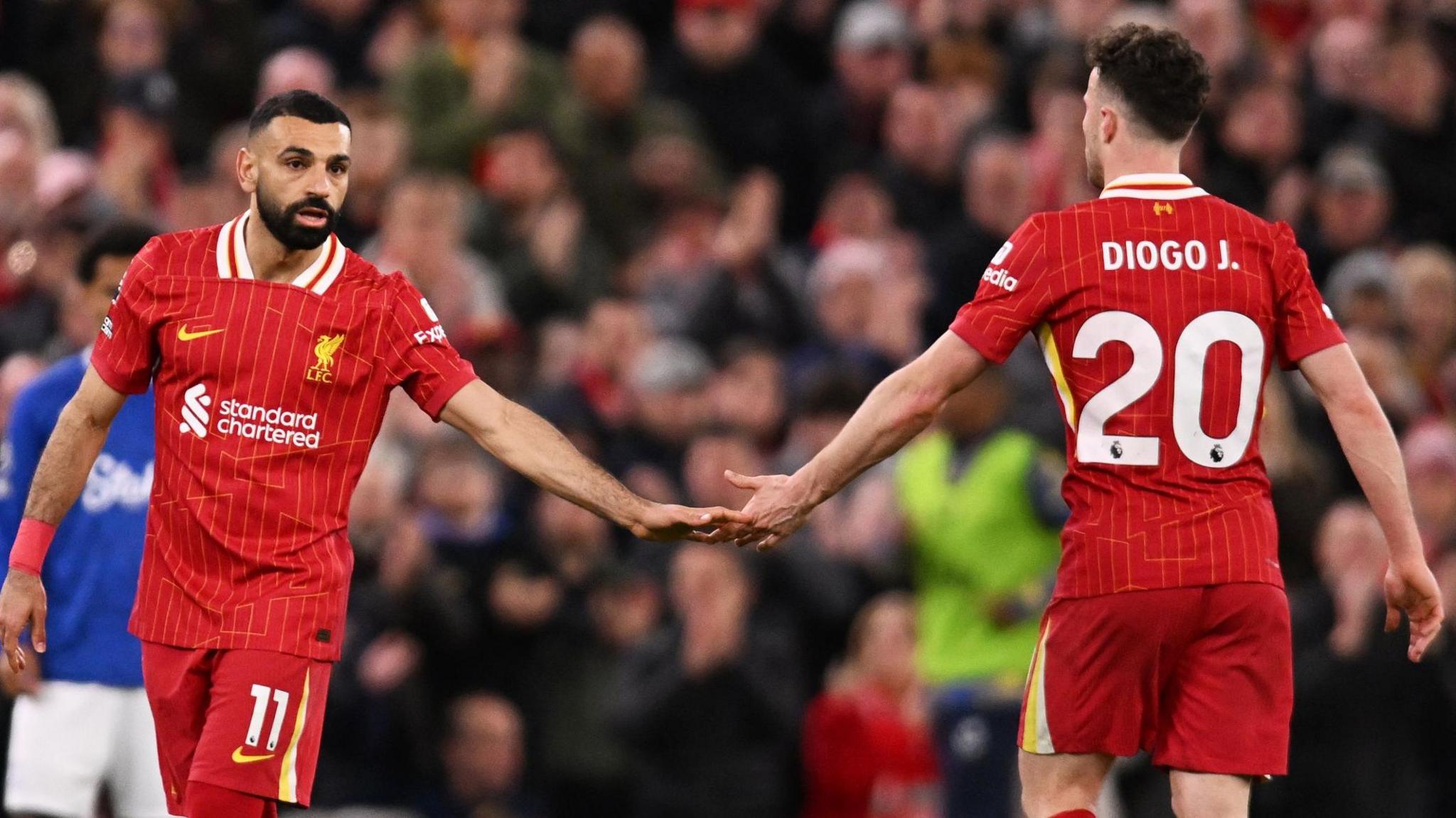Mohamed Salah and Diogo Jota