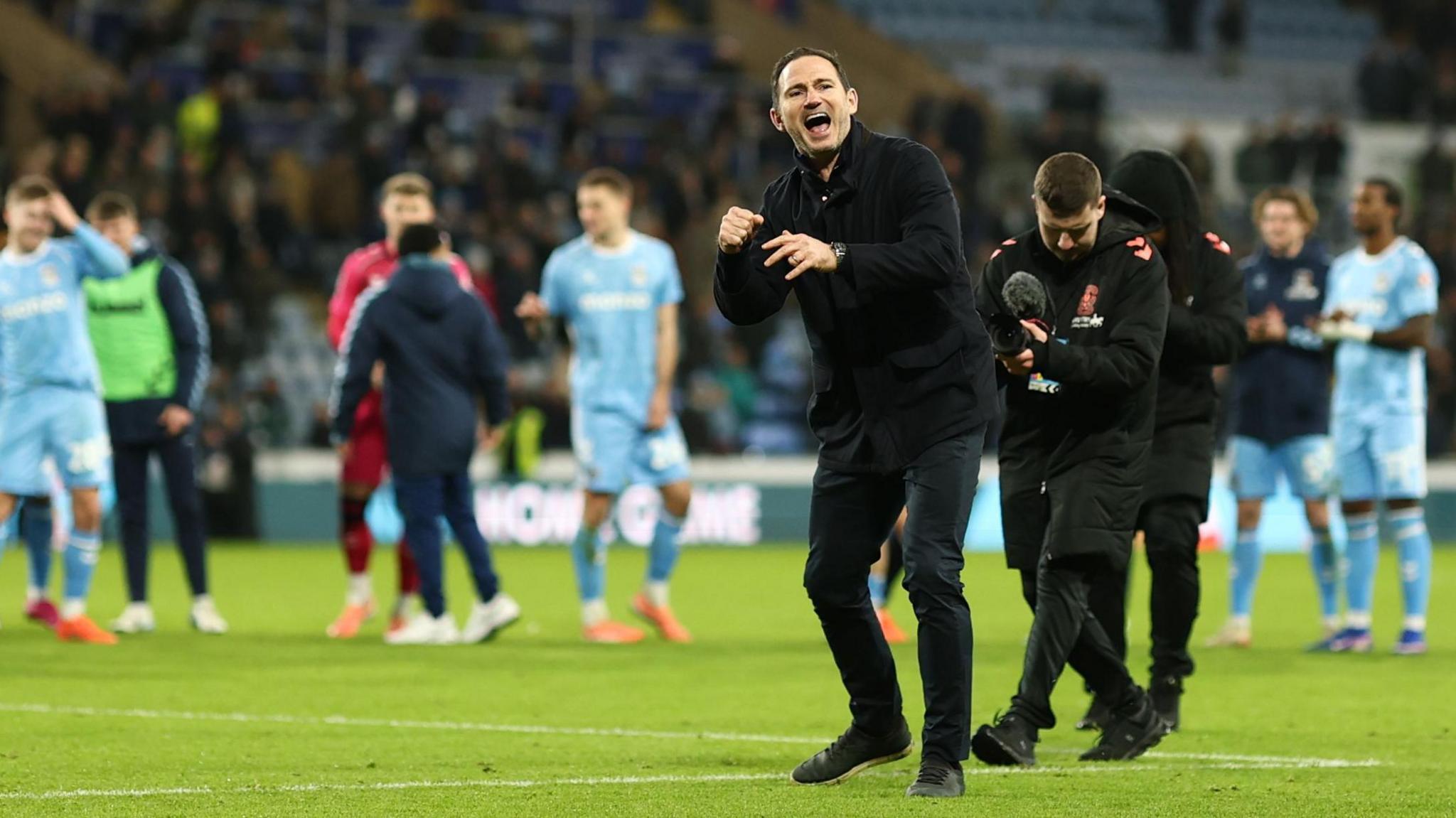 Frank Lampard celebrates the 1-0 Boxing Day win against Swansea