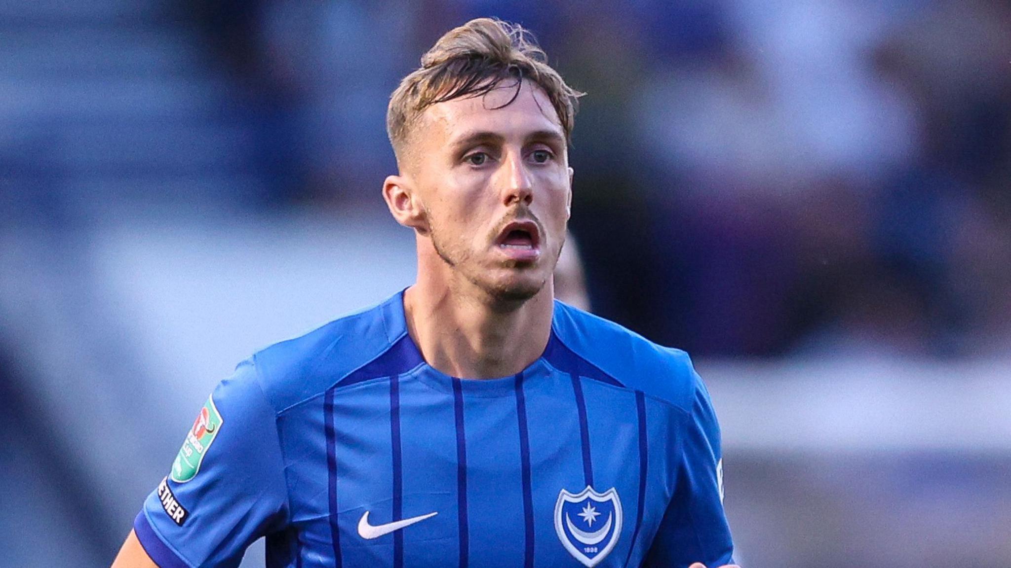 Gavin Whyte in action for Portsmouth