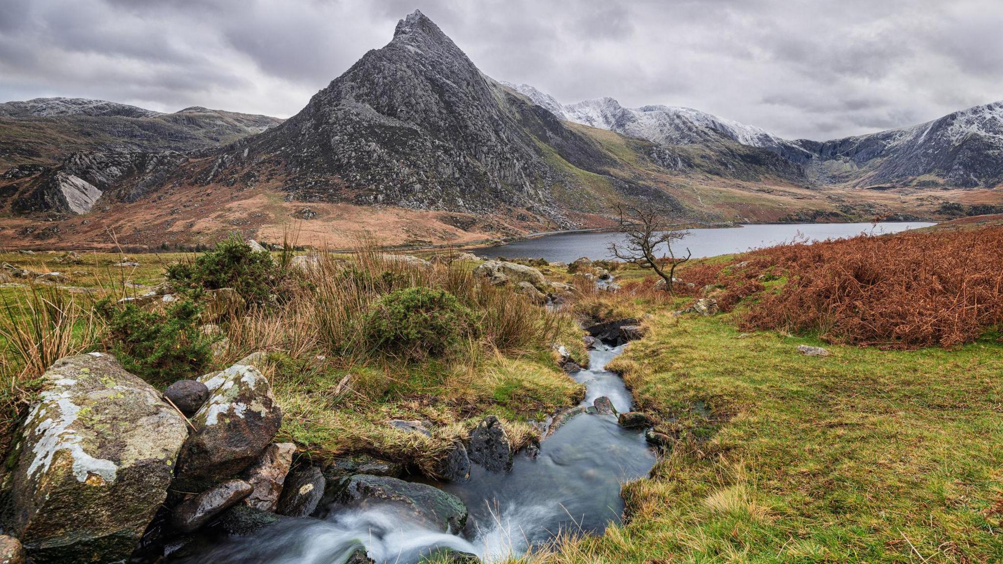 A picturesque stock image of Tryfan mountain