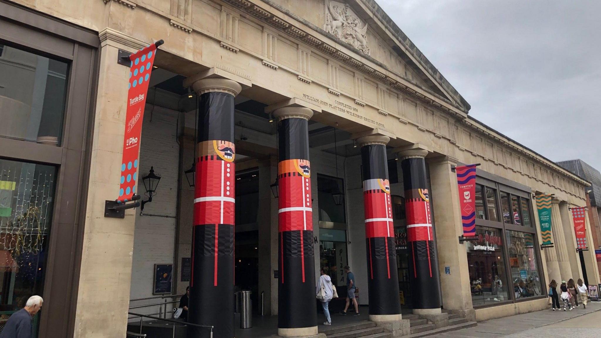 The entrance to the Guildhall shopping centre in Exeter