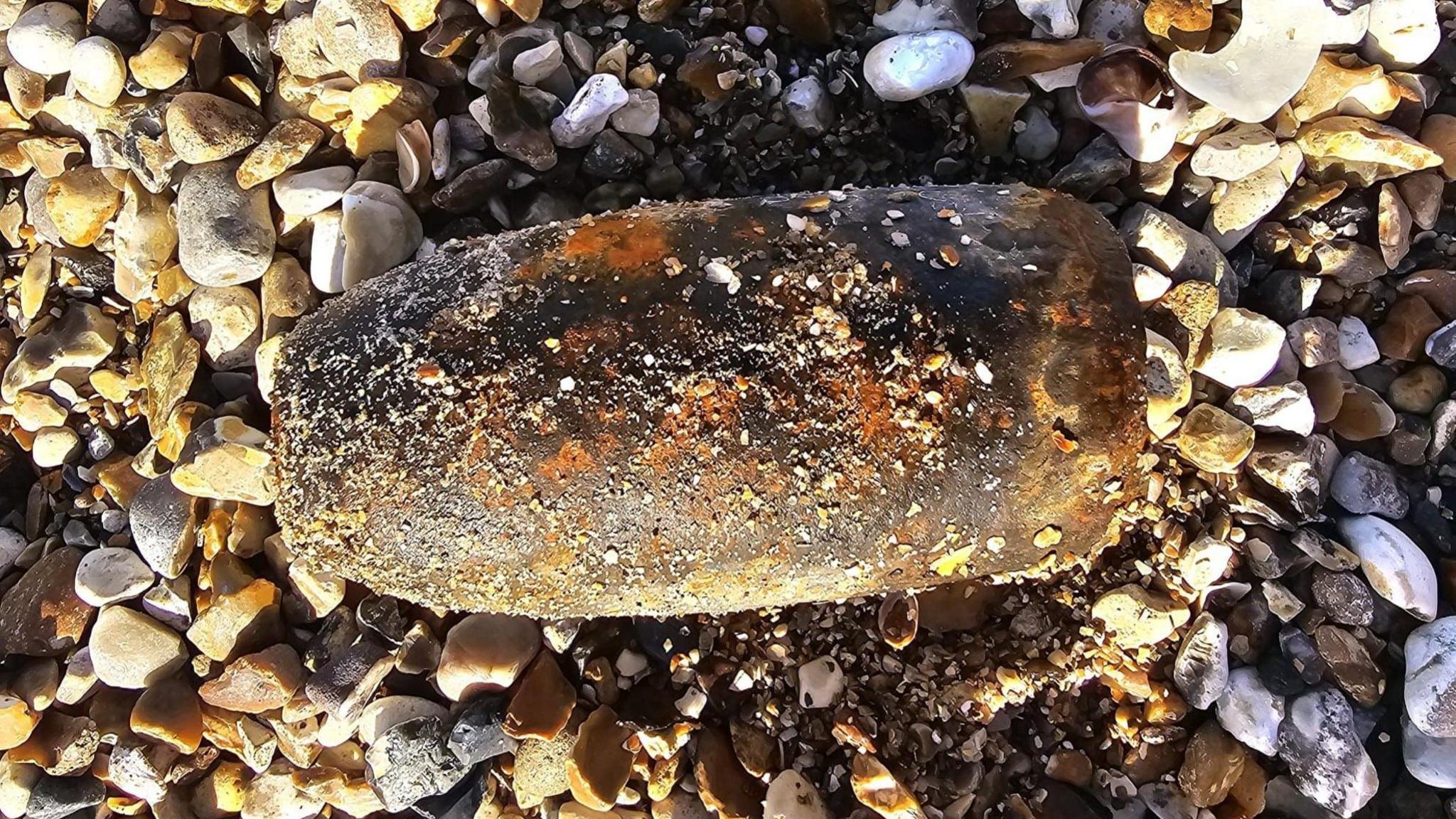 A suspected ordnance