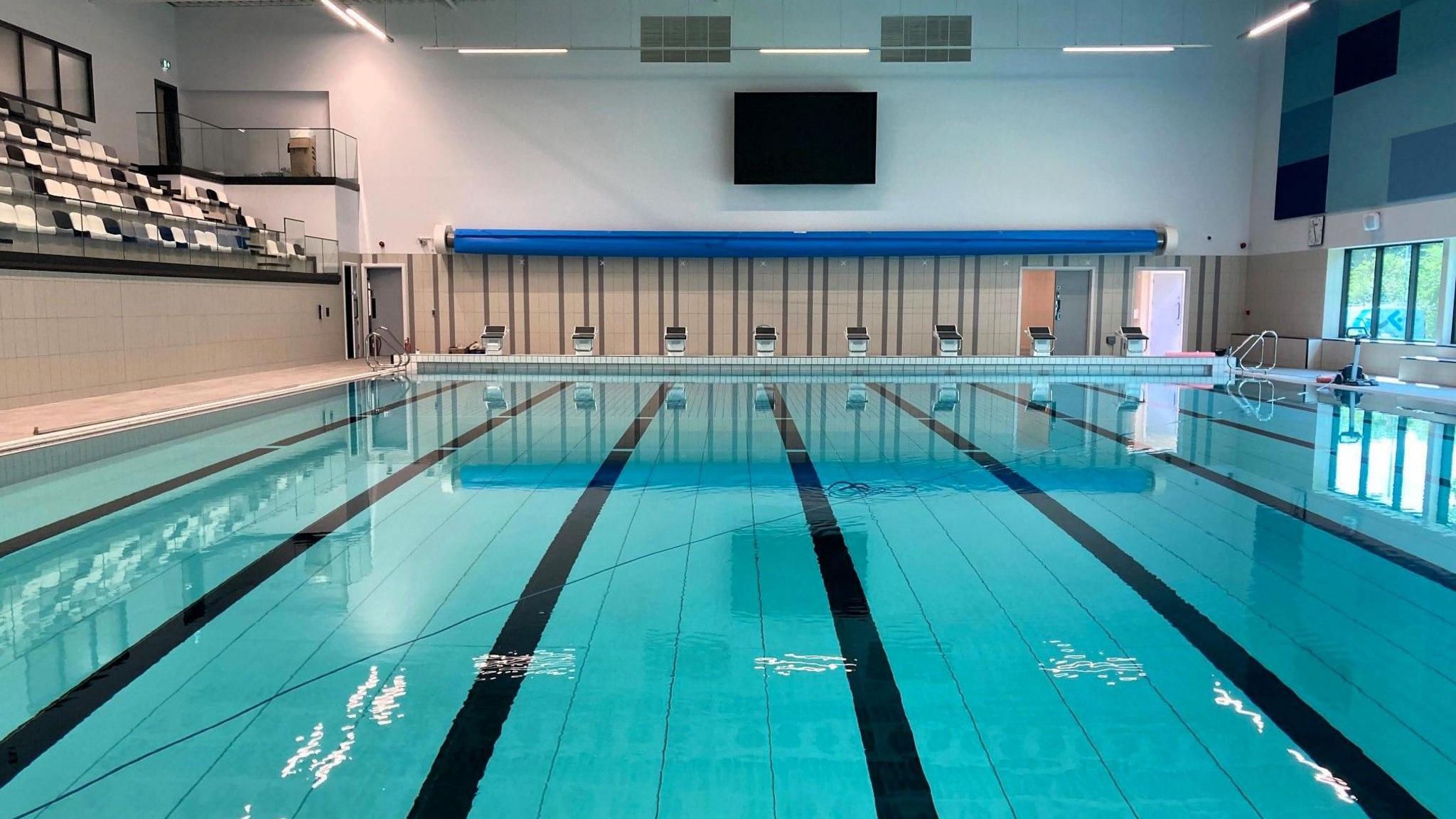 Swimming pool at the Riverside Leisure Centre