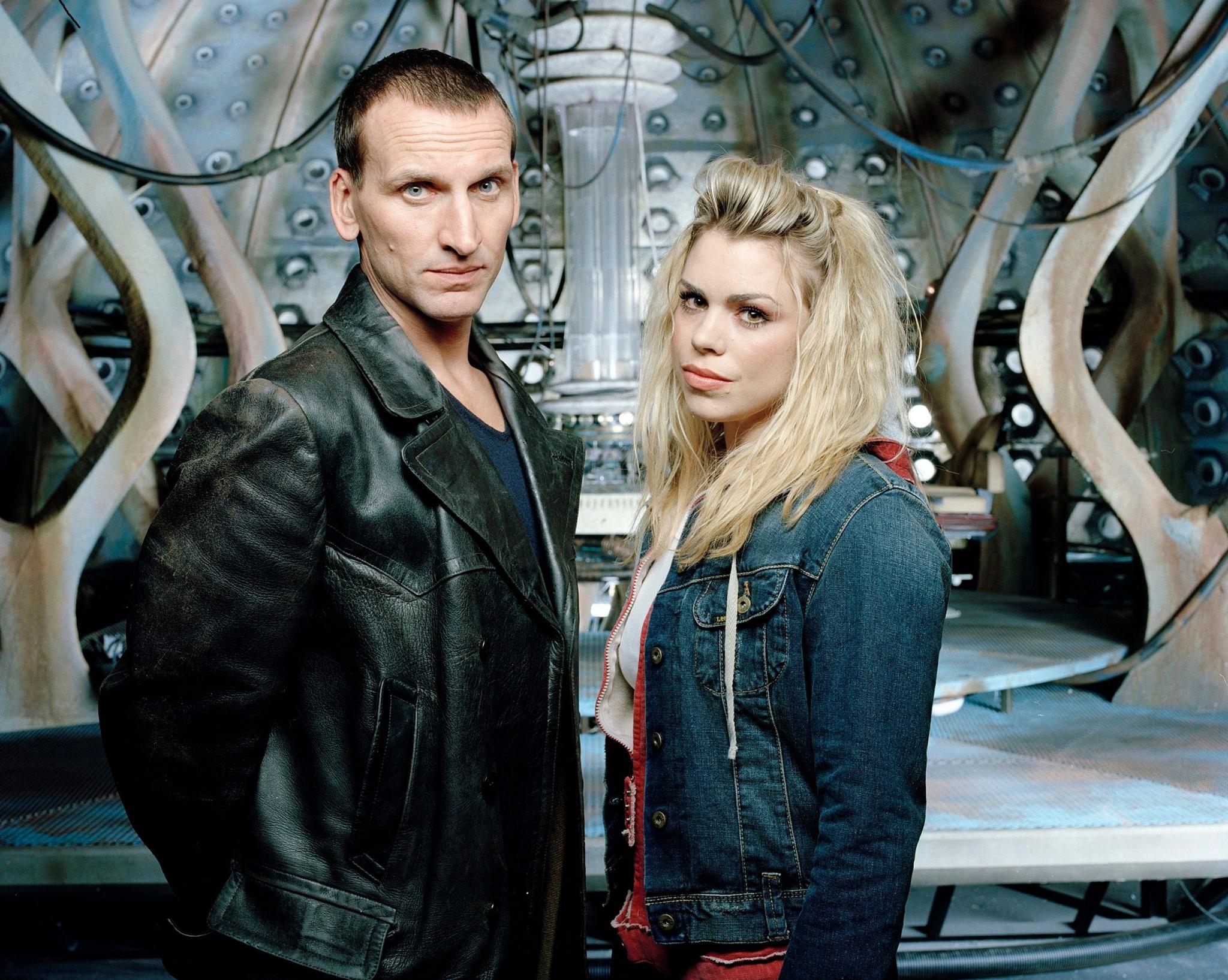 Christopher Eccleston (The Ninth Doctor) and Billie Piper (Rose Tyler) (2005)