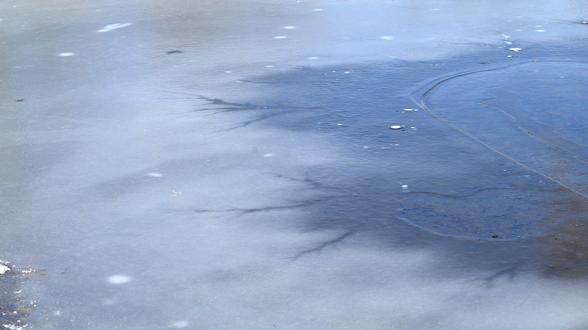 frozen pond