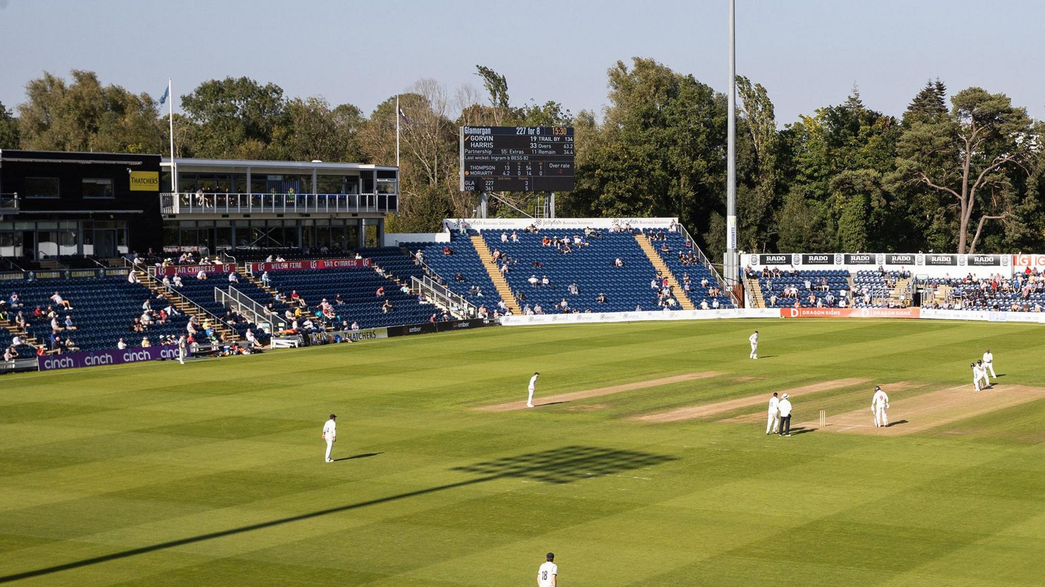 Glamorgan in action at Sophia Gardens