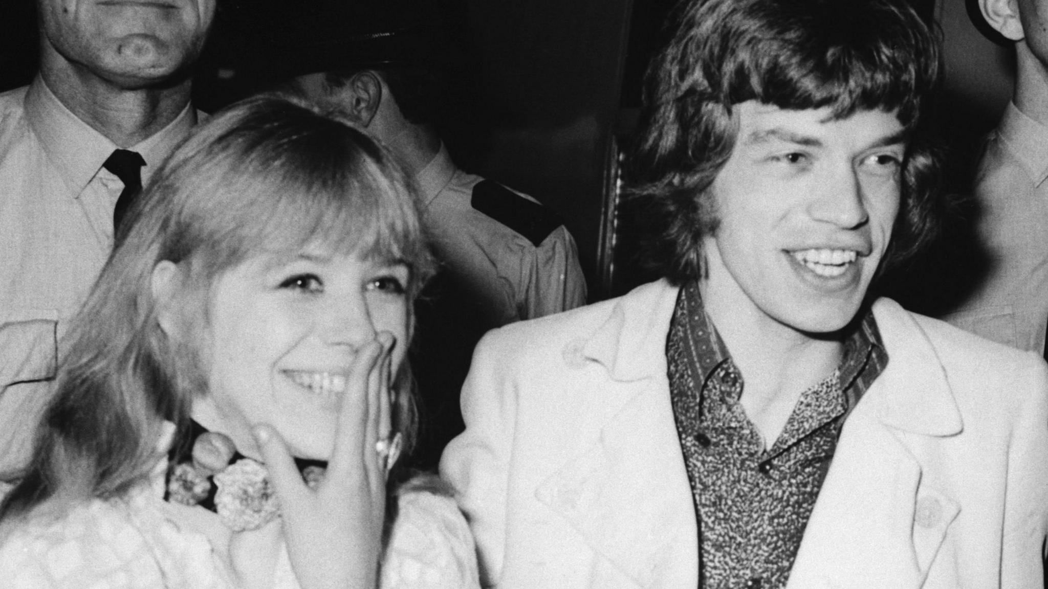 Marianne Faithfull and Mick Jagger in 1967