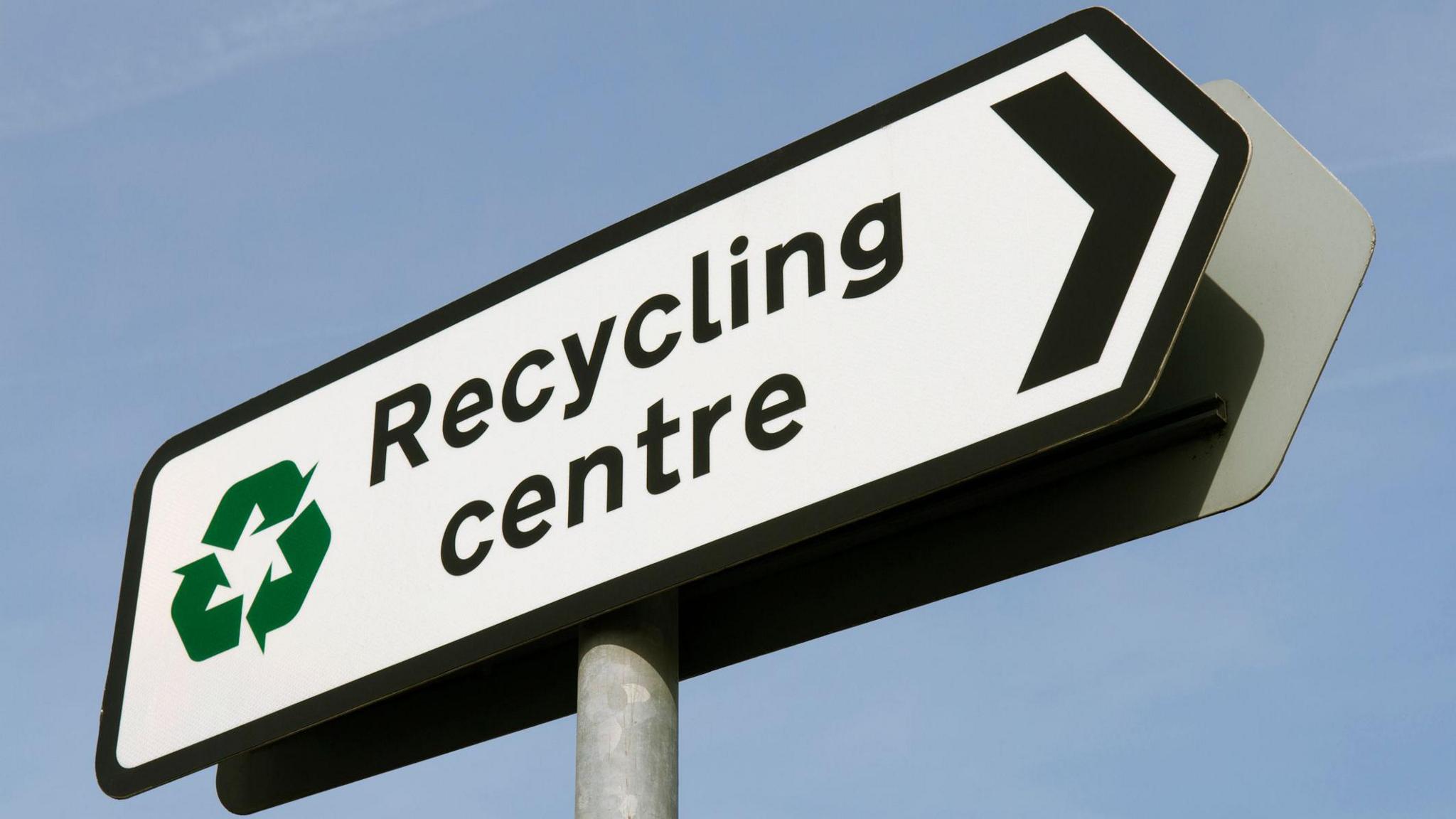 recycling centre sign