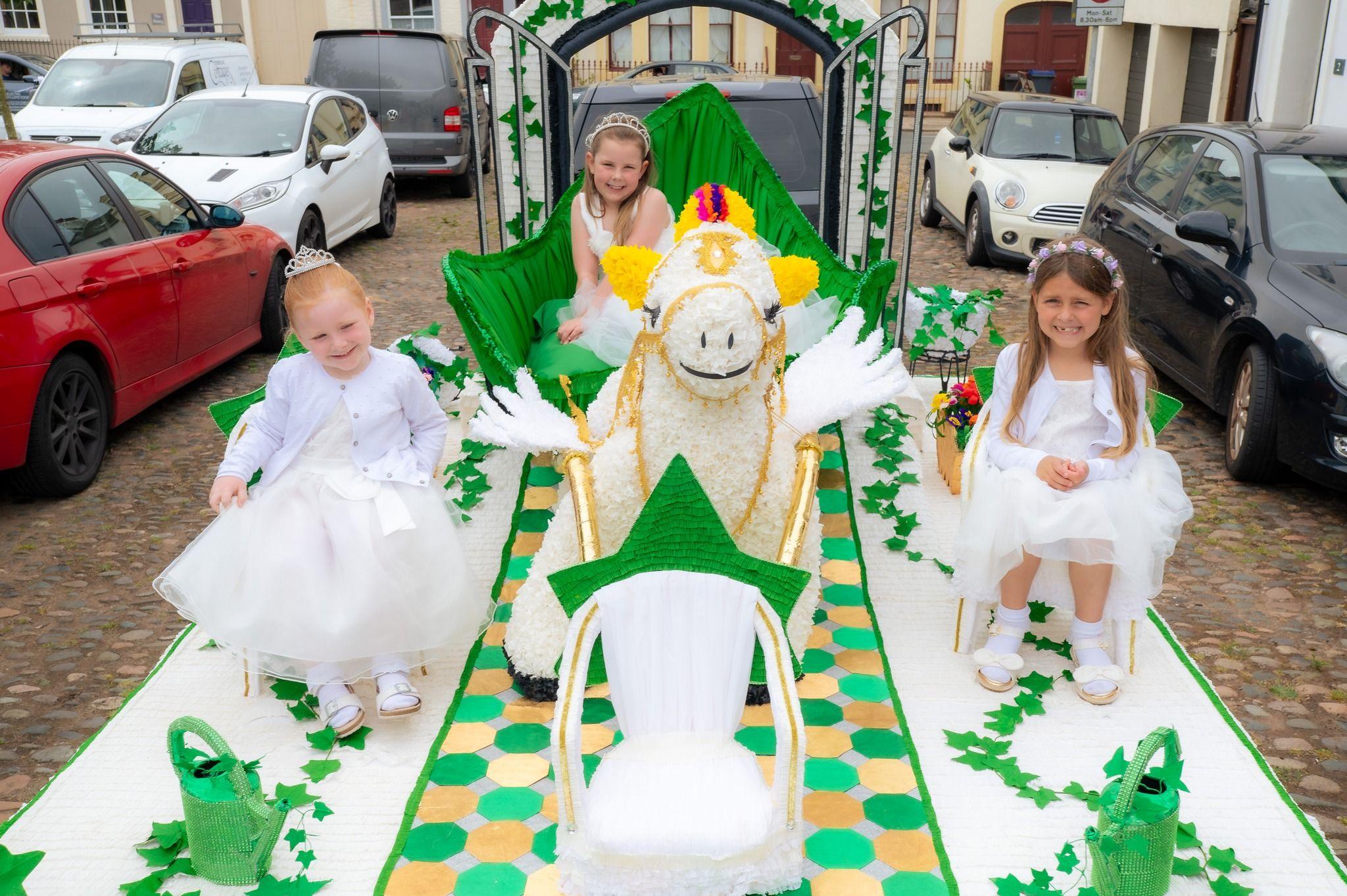 One of the floats in Fleming Square for Maryport Carnival