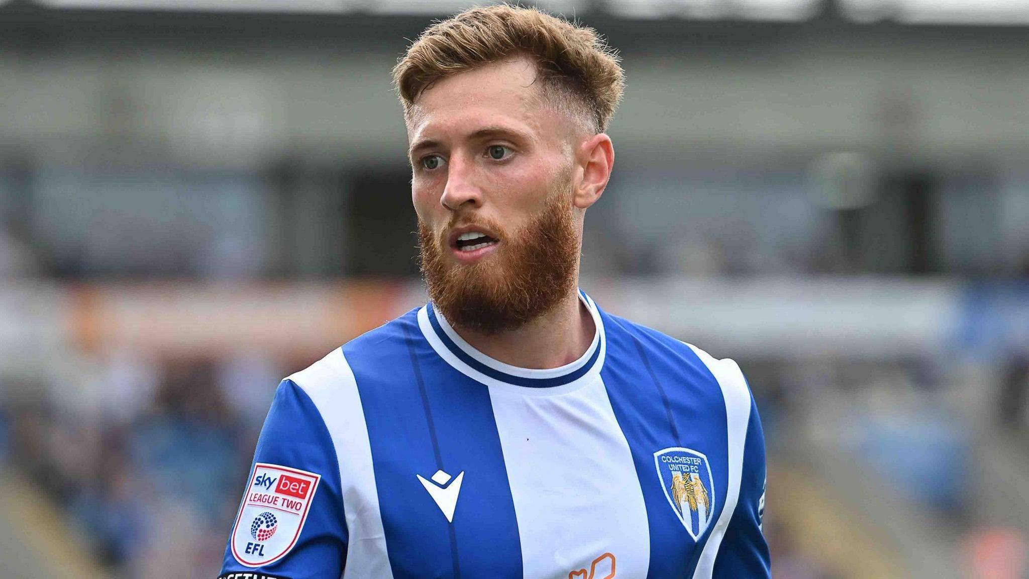 Teddy Bishop playing for Colchester United