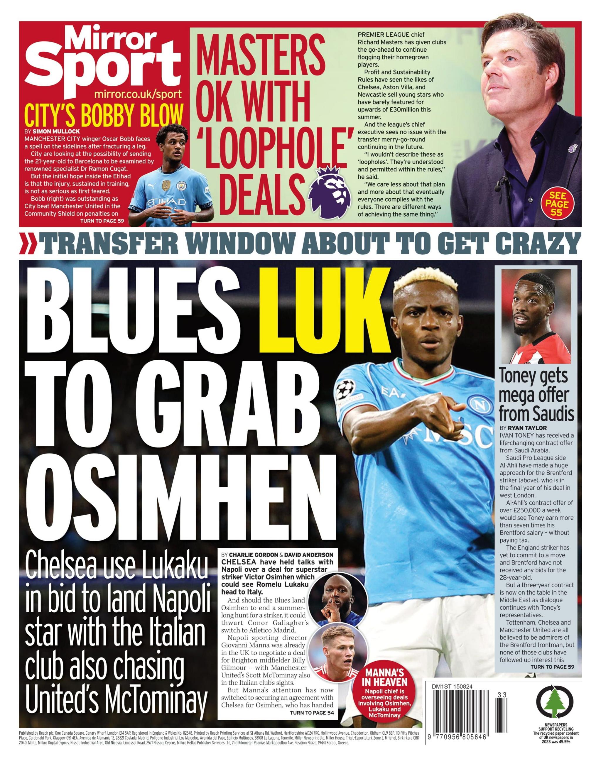 Mirror back page