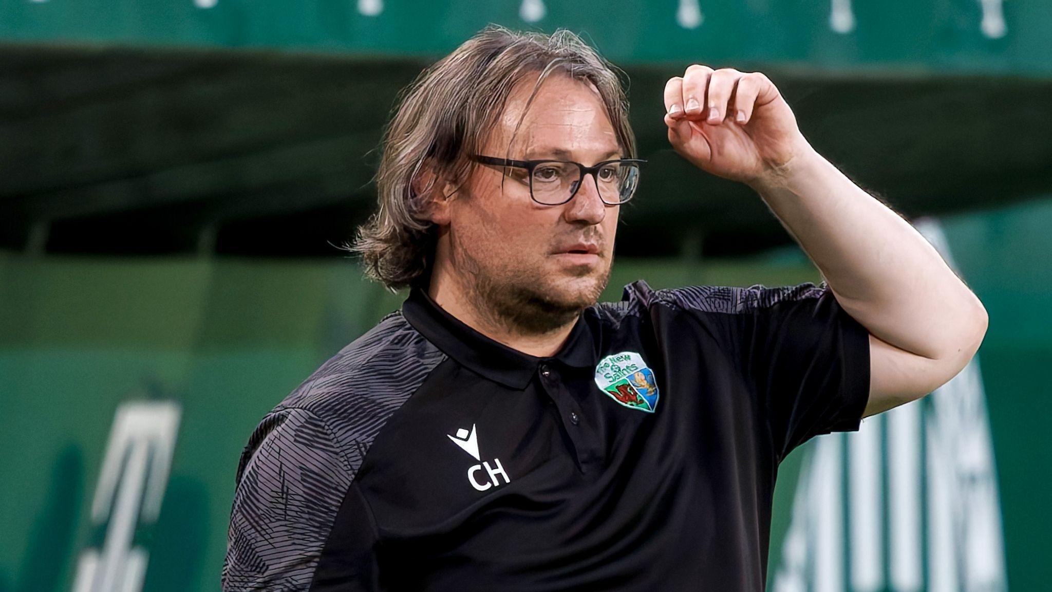 The New Saints manager Craig Harrison