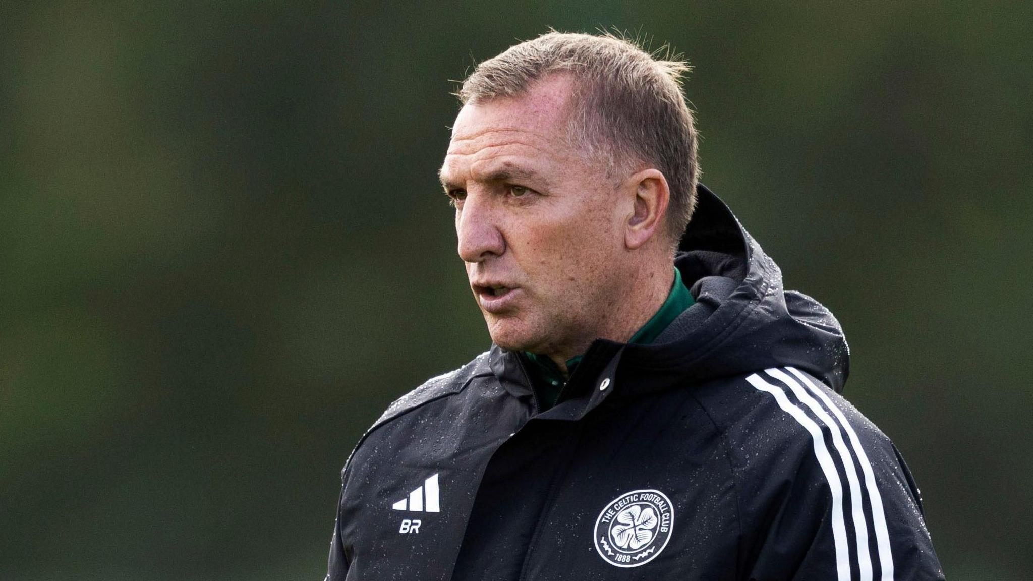 Brendan Rodgers in Celtic training