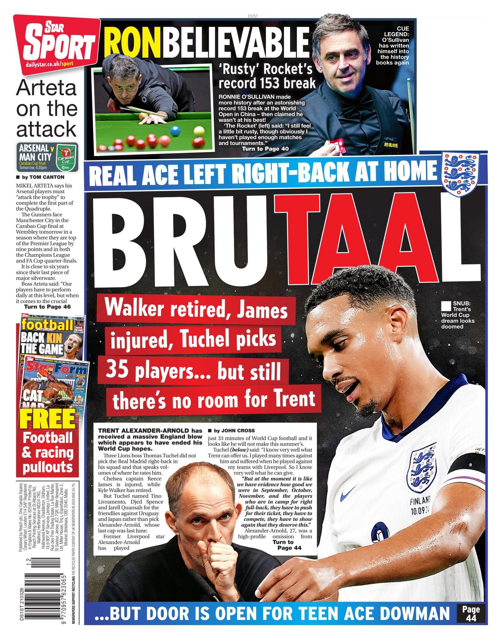 Daily Star back page