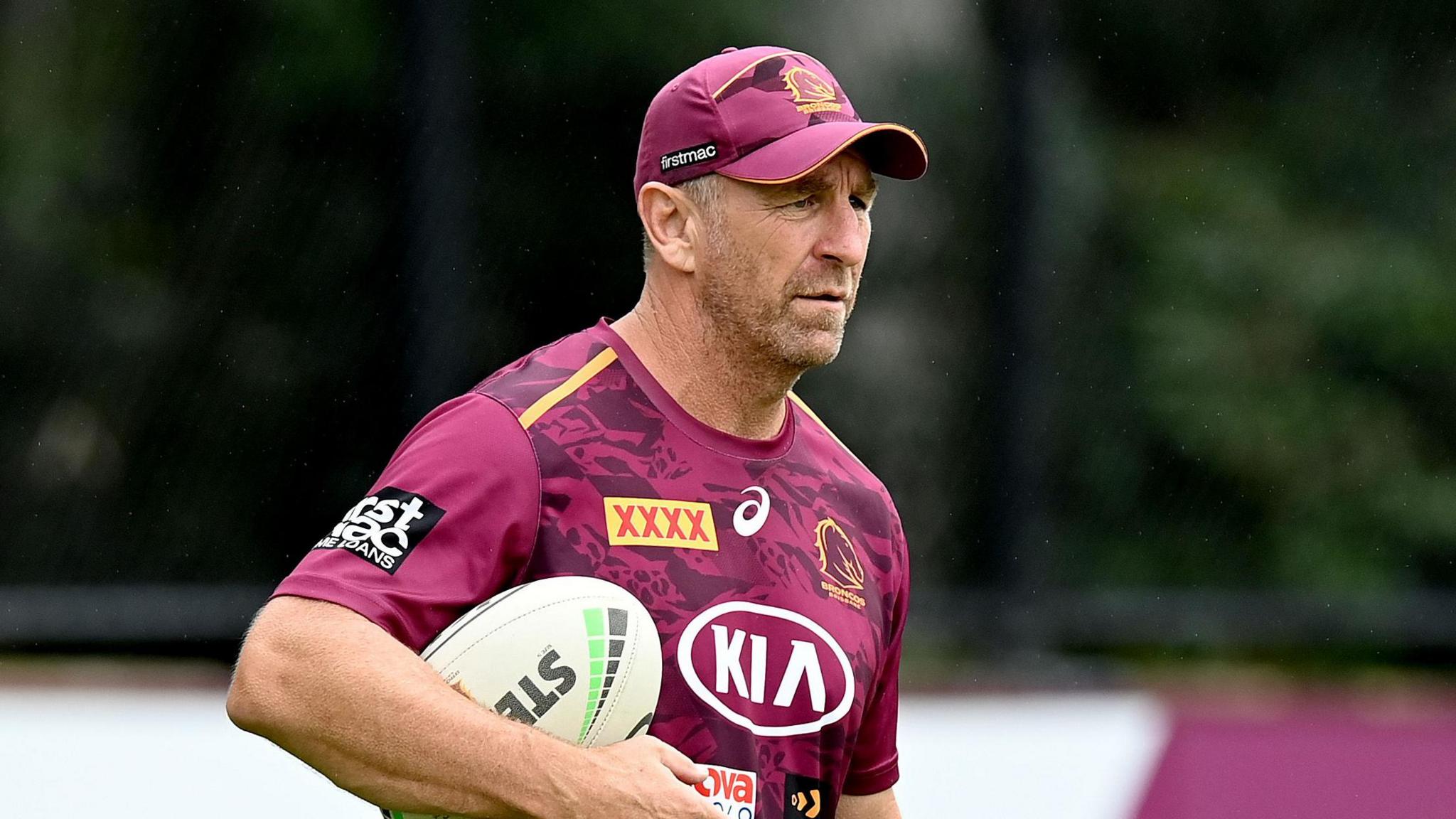 John Cartwright during a Brisbane training session