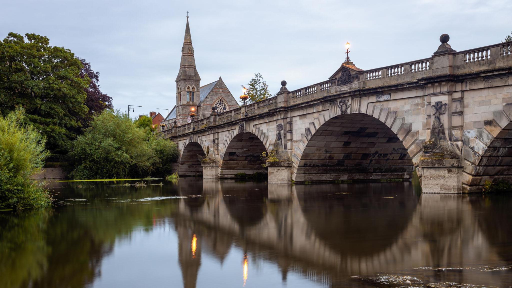 The River Severn in Shrewsbury