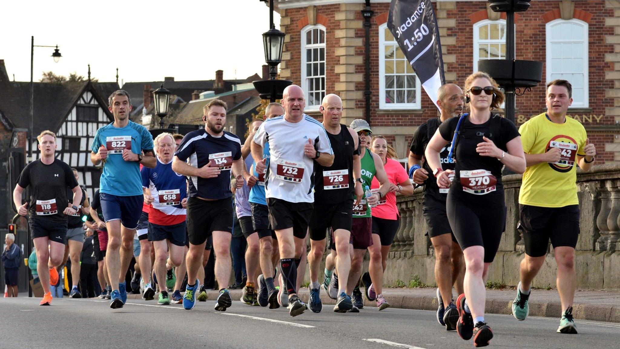 Runners in Shrewsbury at a previous race