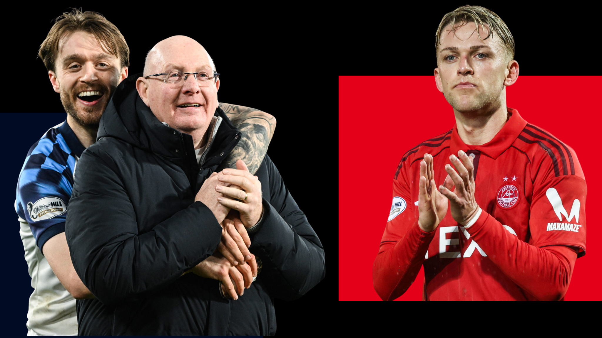 Falkirk and Aberdeen celebrate their weekend wins