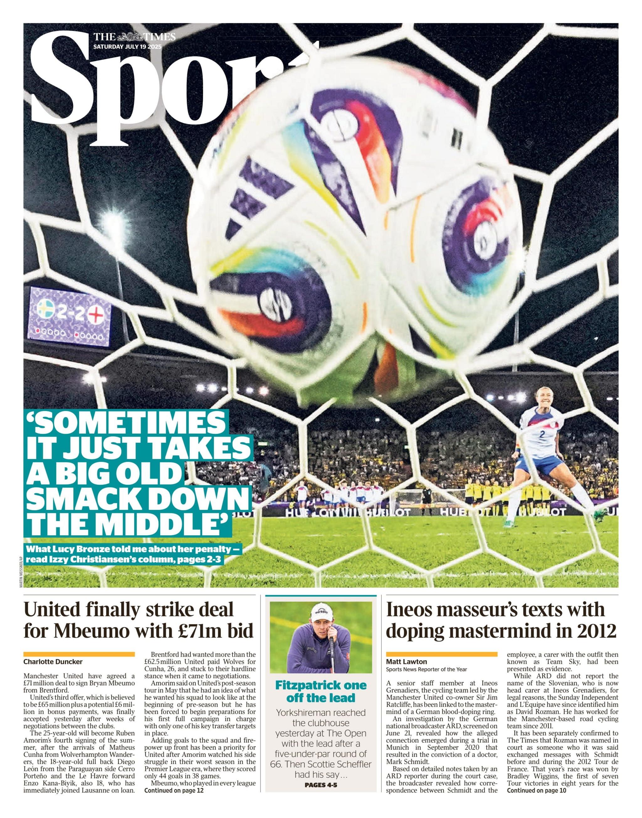 Times back page
