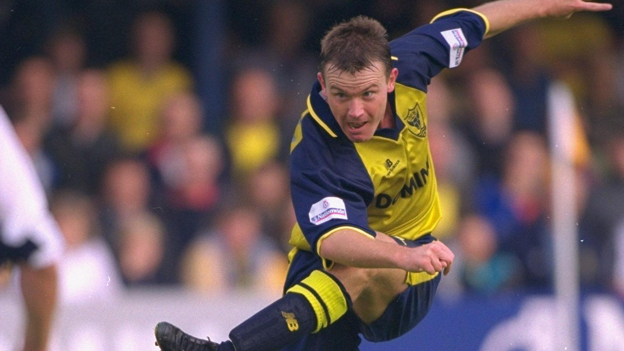 Joey Beauchamp of Oxford United in action,