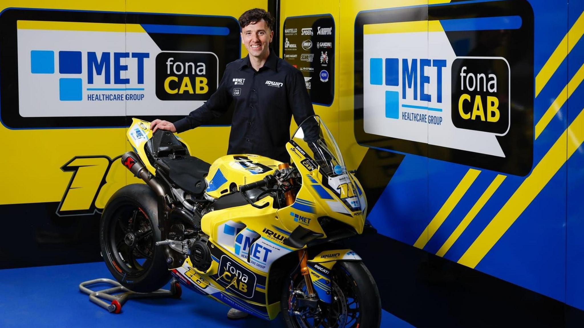 Andrew Irwin with his new bike