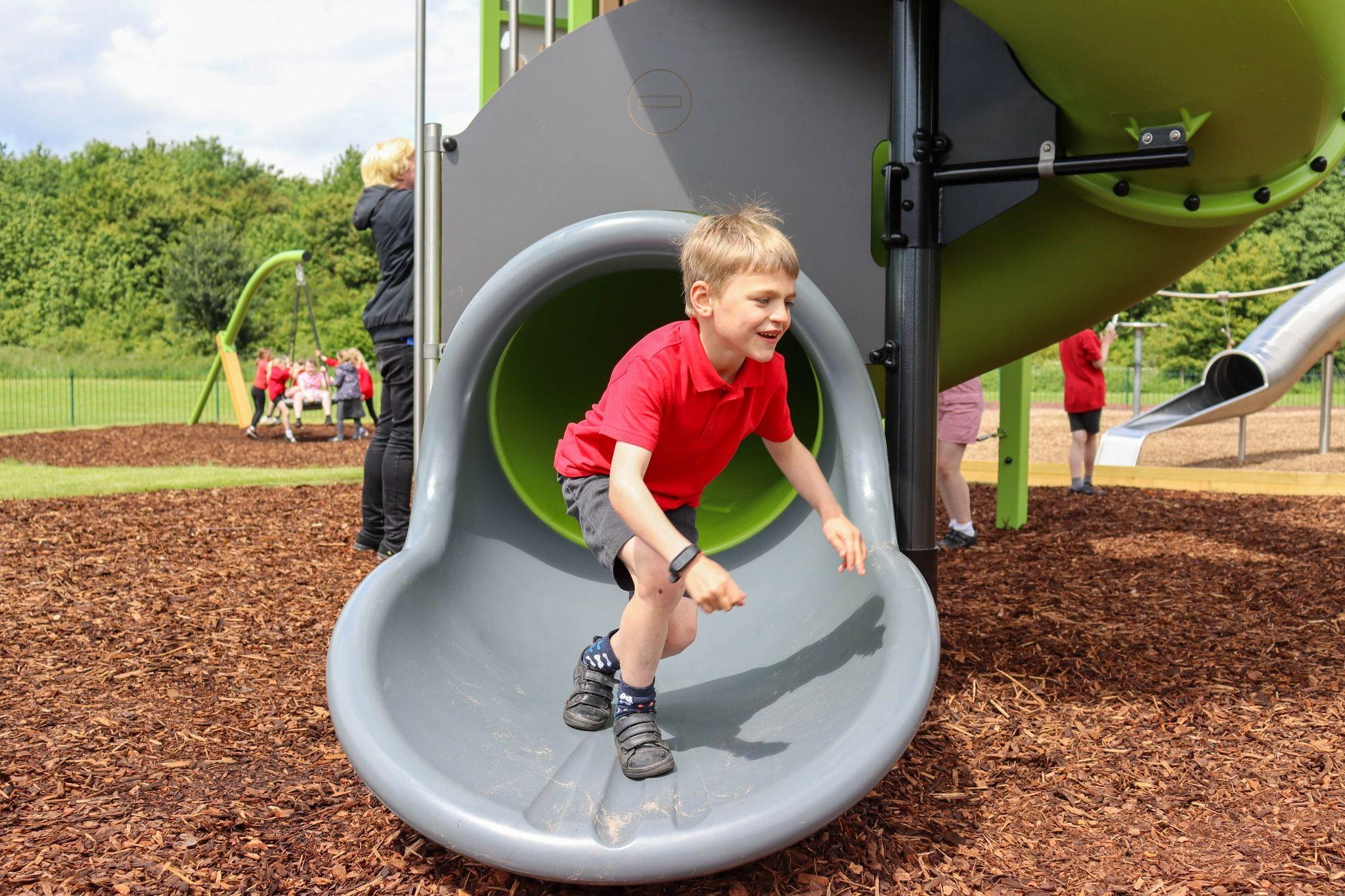 Child on slide