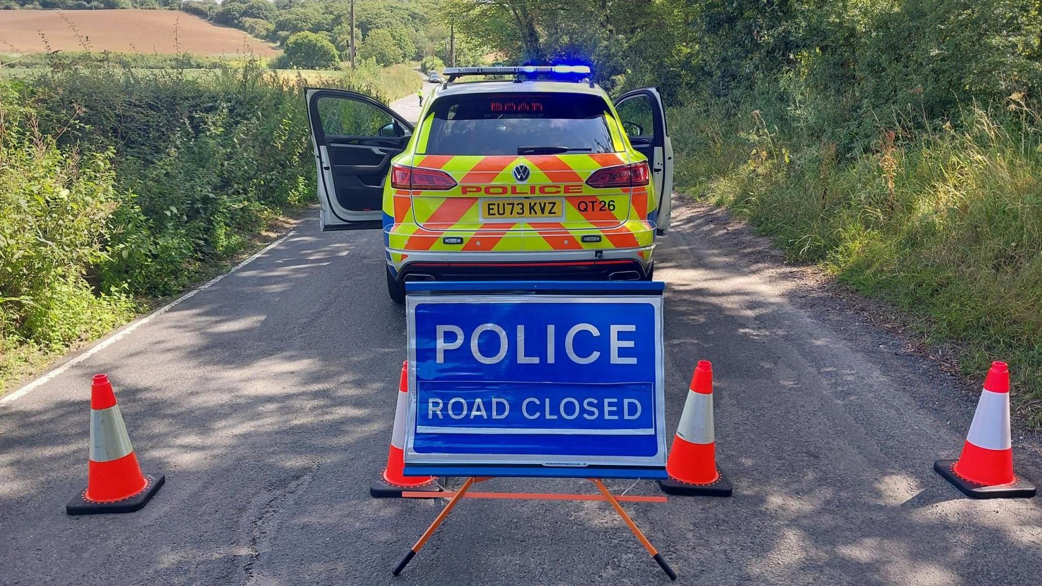 Police presence at the scene in Botney Hill Road