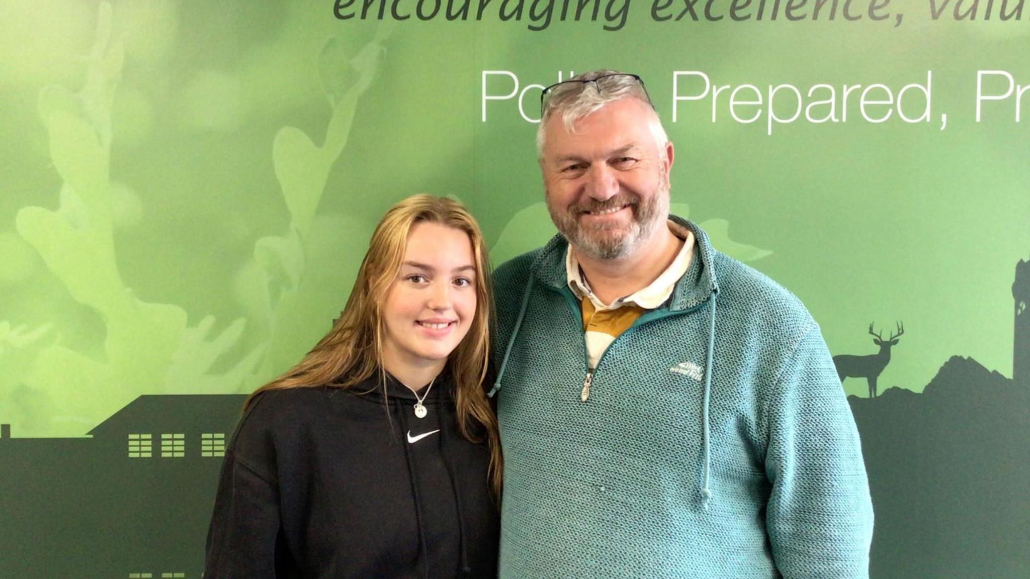 Steve Havers with his daughter Megan