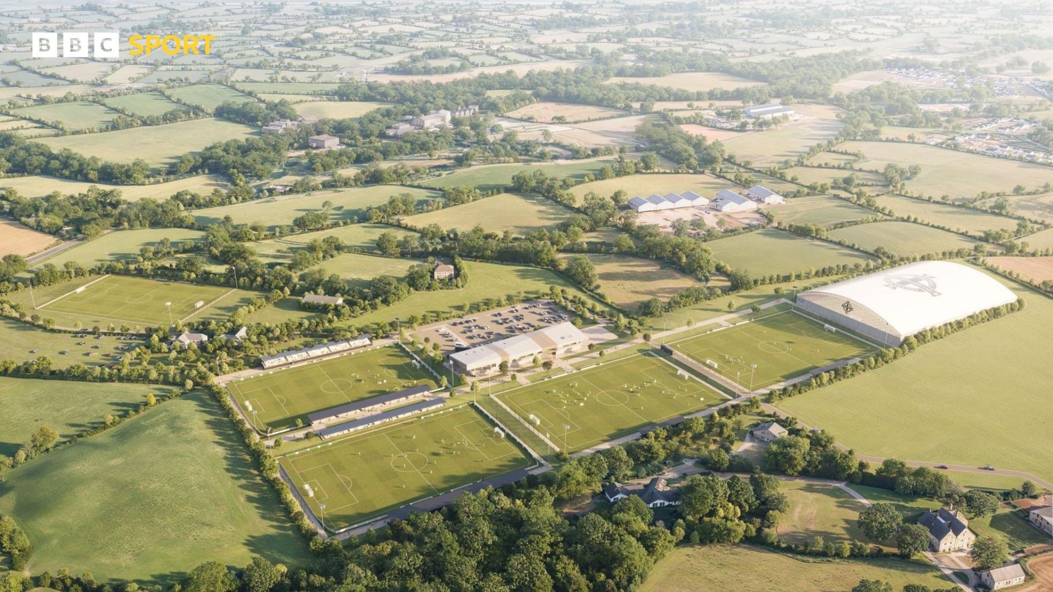 Concept image of the Irish FA's proposed National Training Centre at Galgorm