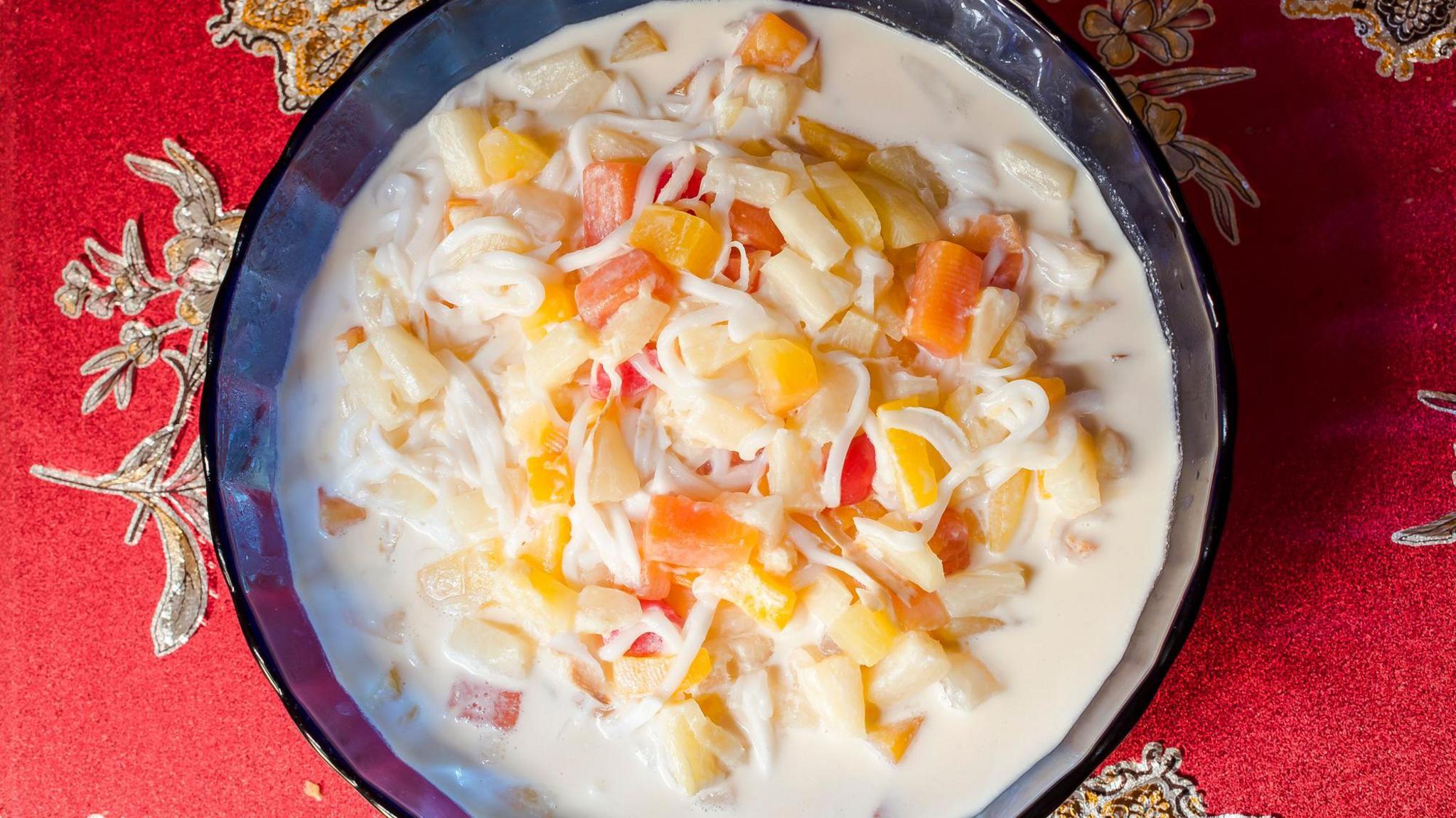 Buko salad o’r Pilipinau