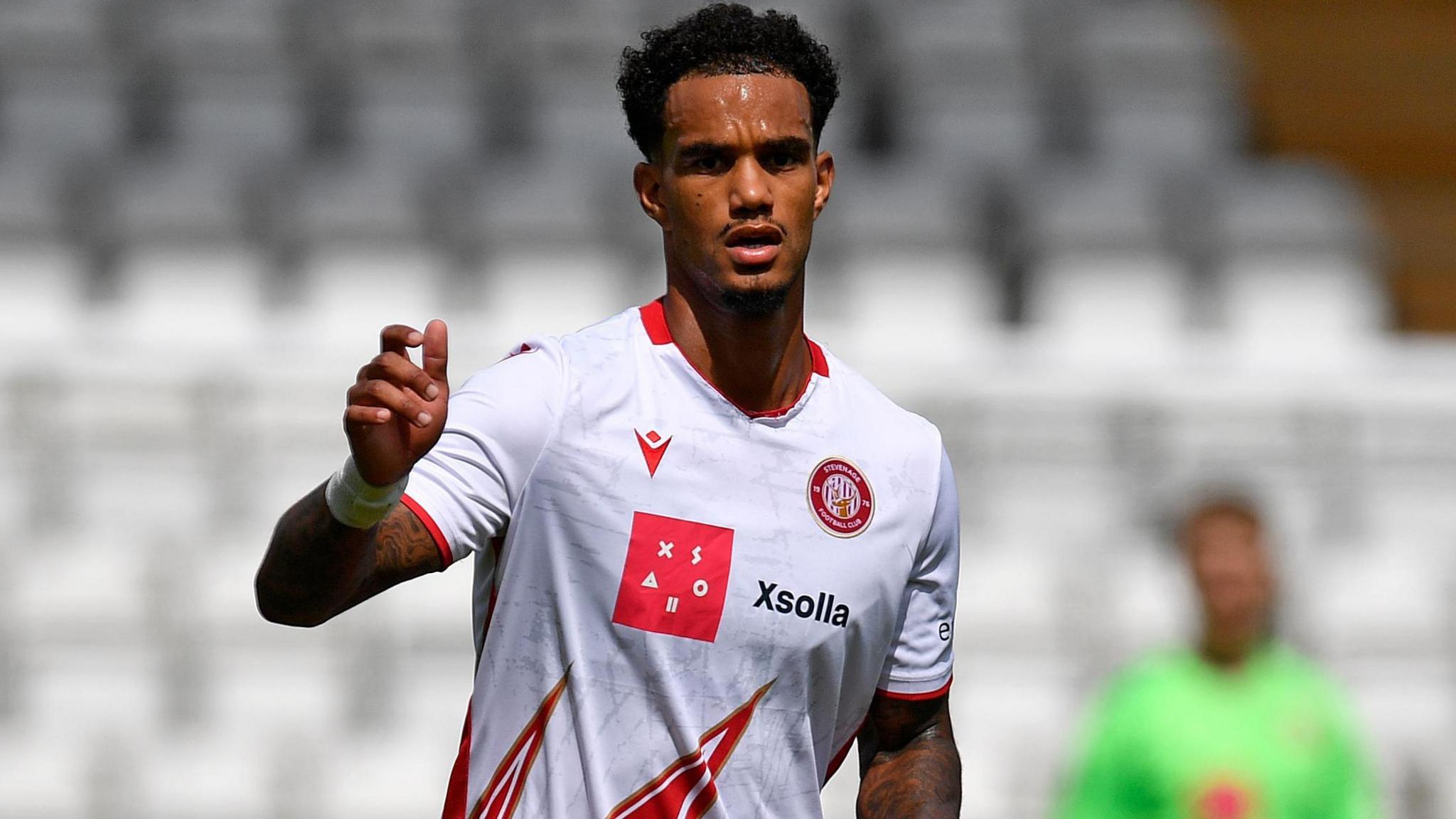 Terence Vancooten in action for Stevenage in pre-season