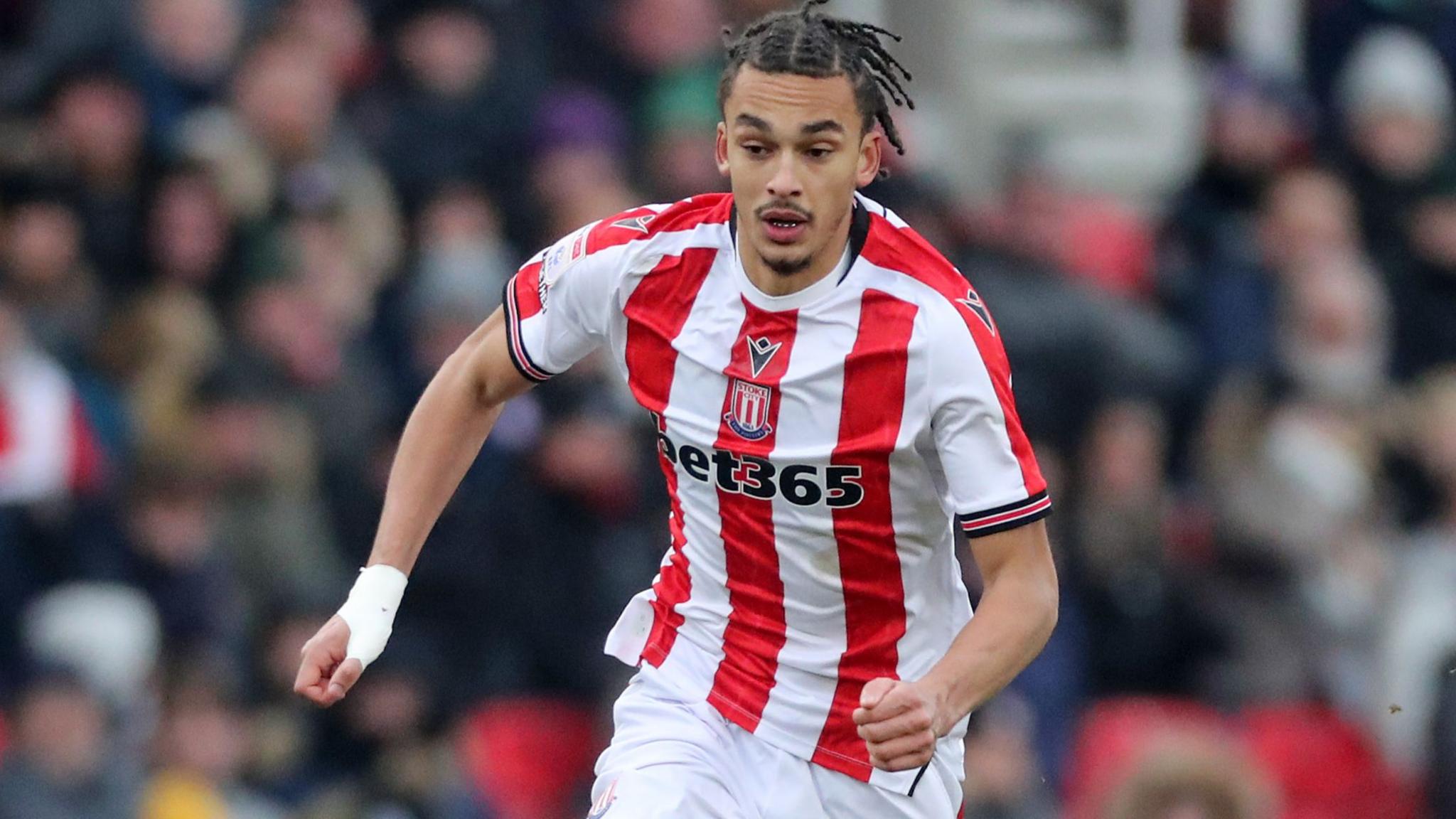Defender Ashley Phillips in action for Stoke City